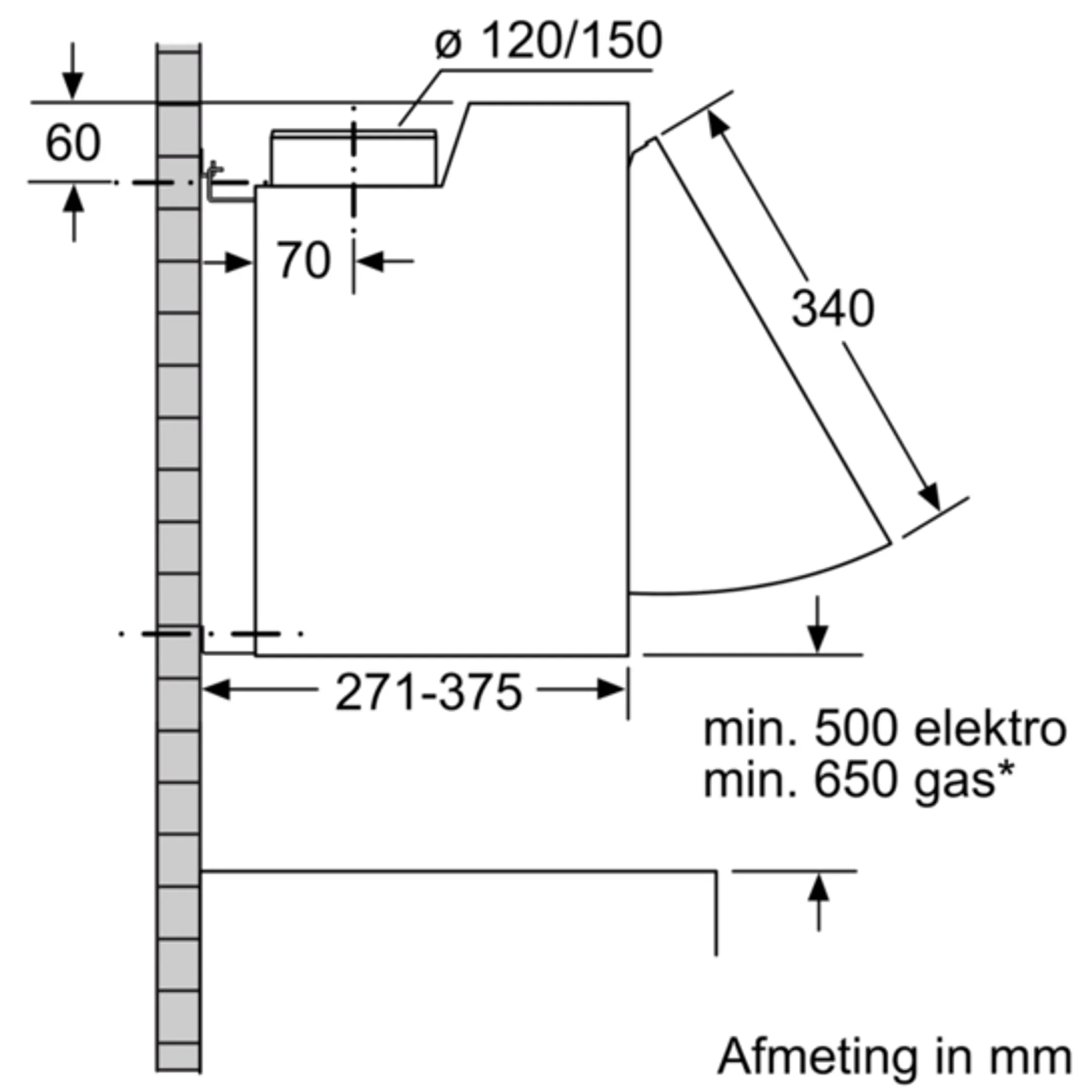 Siemens Tussenbouwdampkap LE66MAC00 image