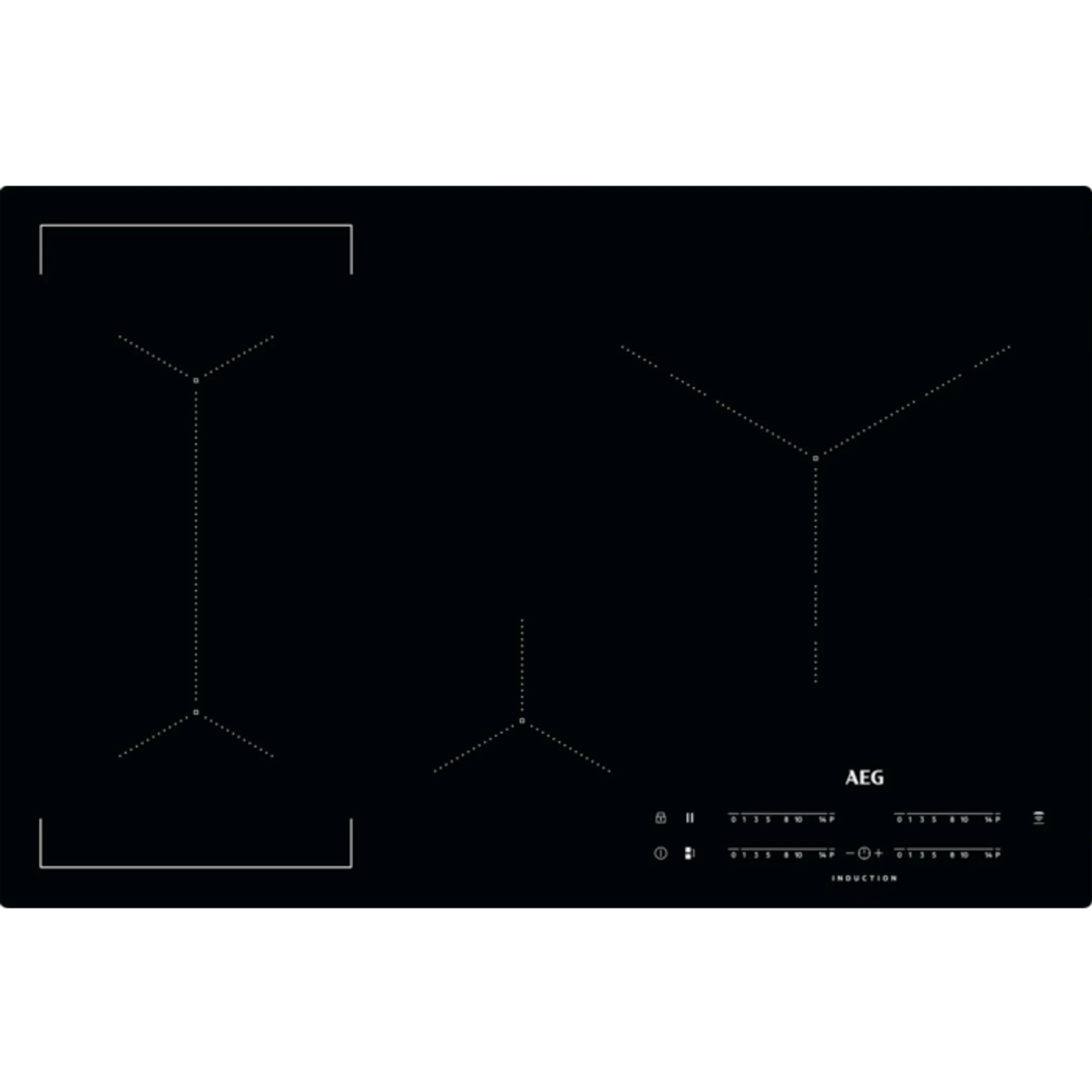Table de cuisson à induction IKE84445IB Hob2Hood