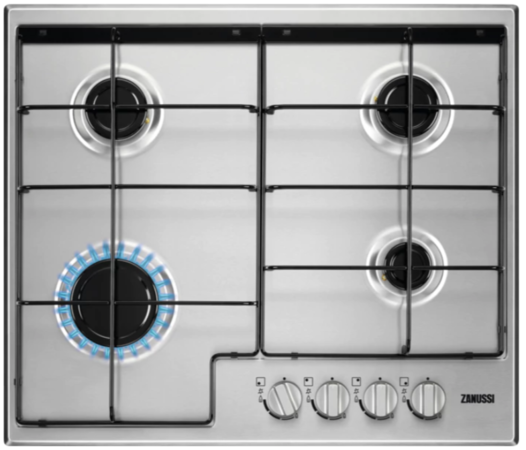 Zanussi Gaskookplaat Zgh65414Xs zanussi kopen in de aanbieding