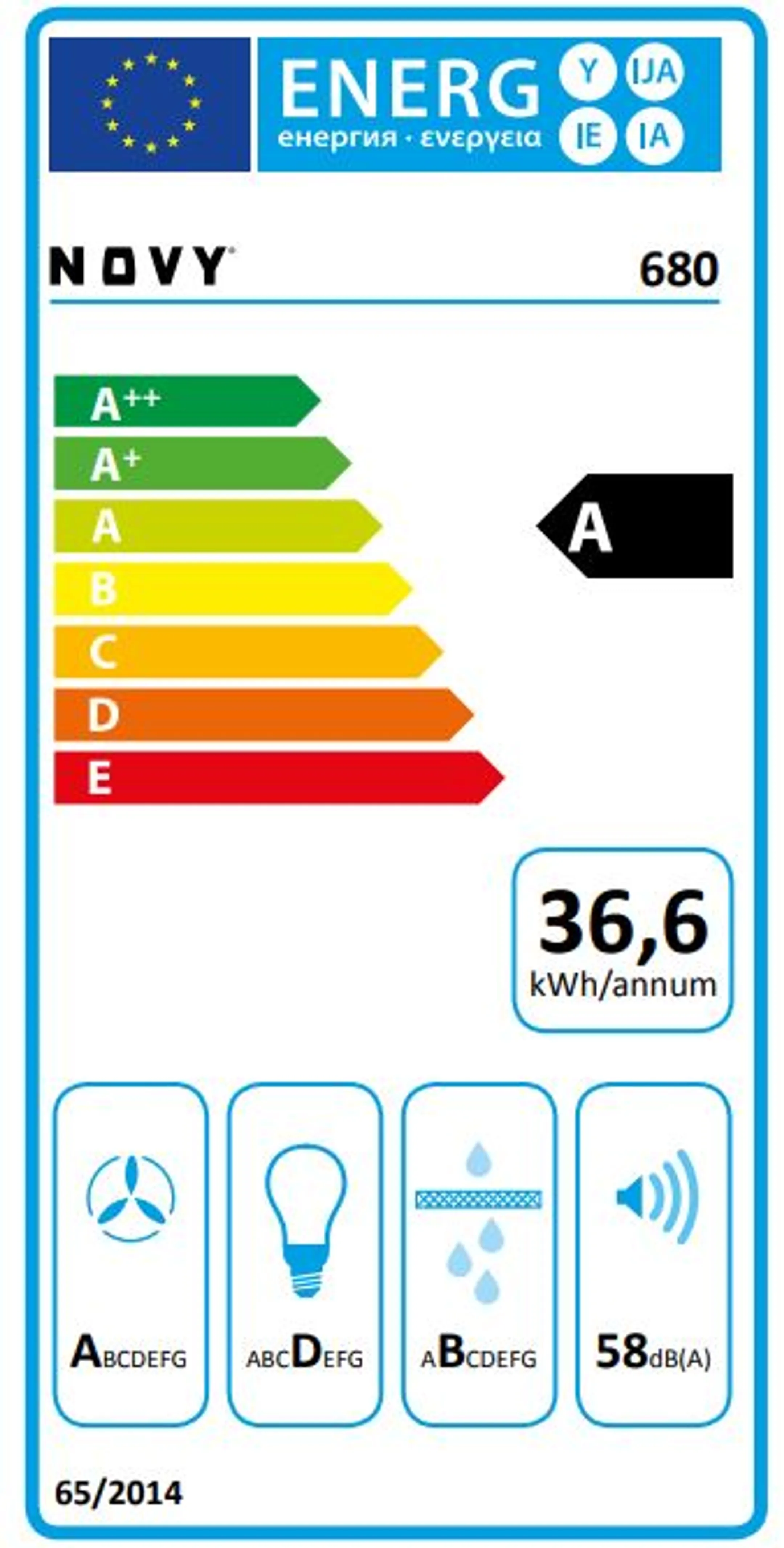 Novy Telescopische dampkap 680 image