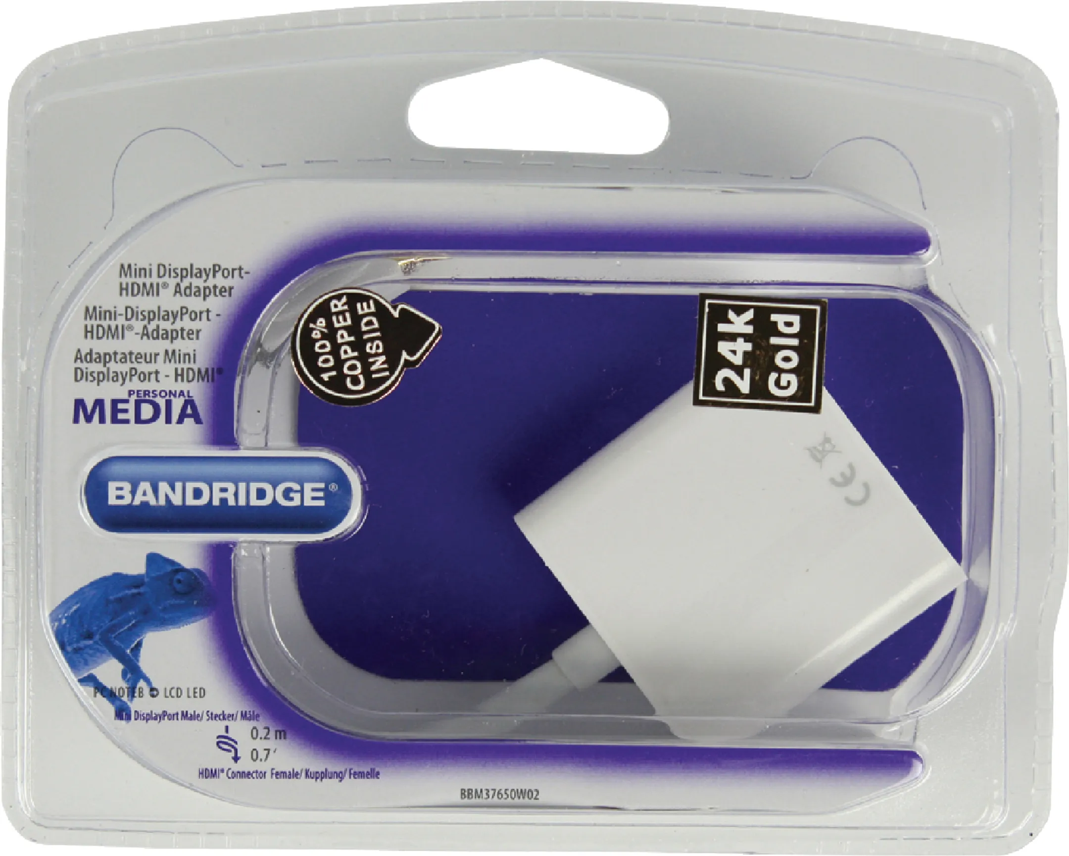 Bandridge HDMI naar mini DisplayPort-adapter - BBM37650W2 image