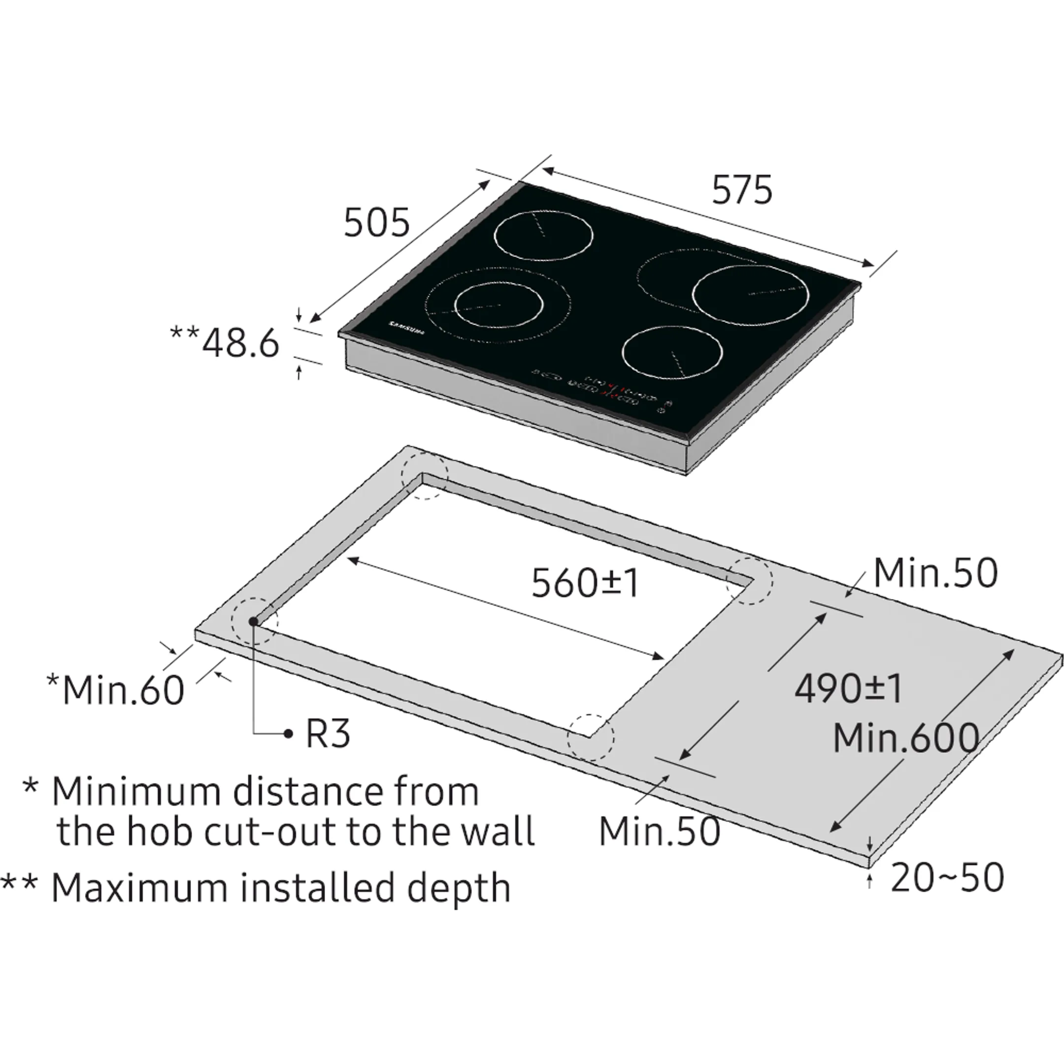 Samsung Taque vitrocéramique NZ64F5RD9ABEF image