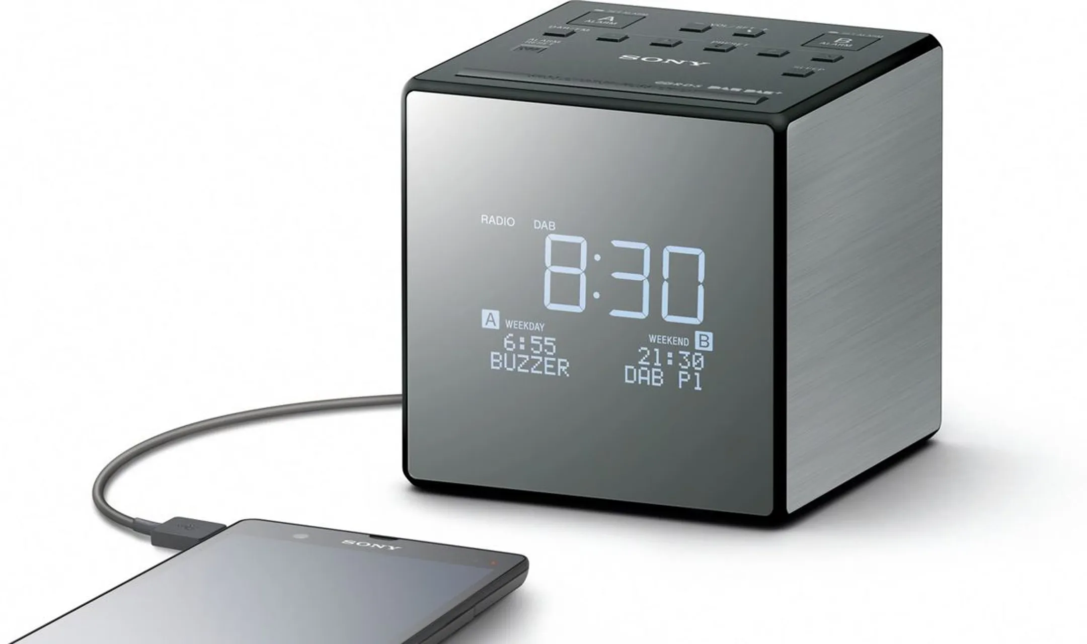 Sony DAB+ wekkerradio - XDR-C1DBP - Zwart image