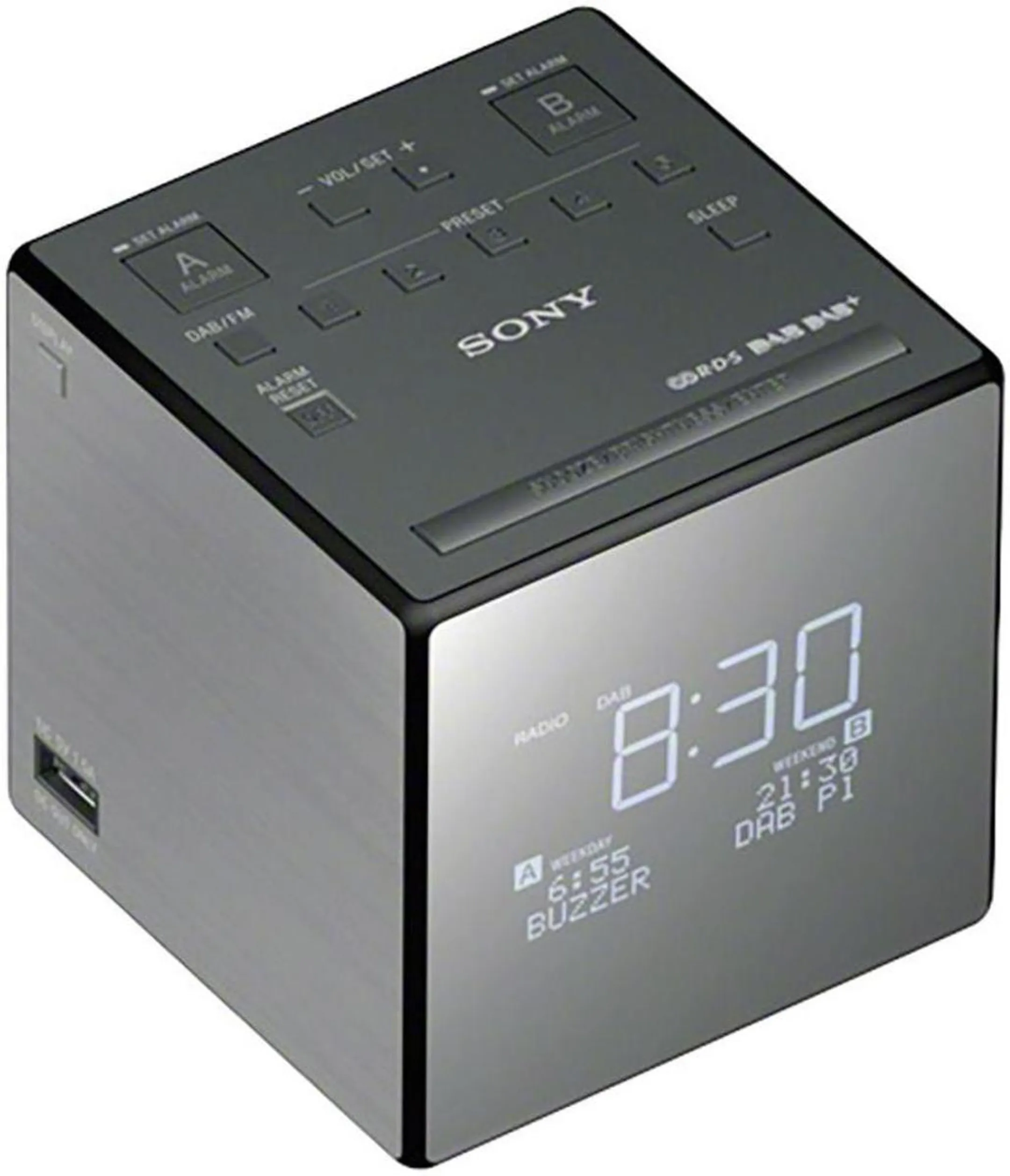 Radio réveil DAB+ - XDR-C1DBP - Noir