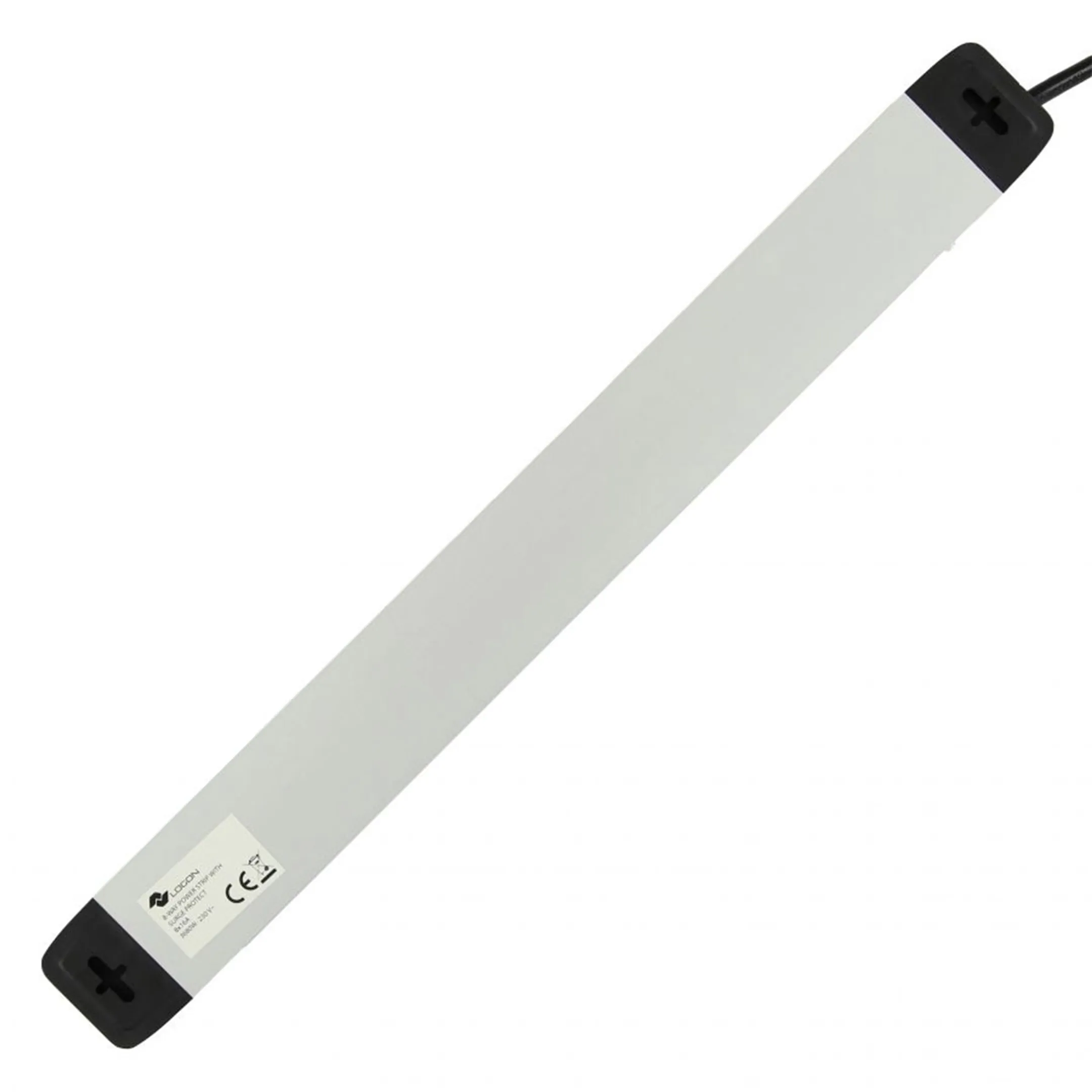 Logon Stekkerdoos - 1,5m - 8 stekkers - Zwart image