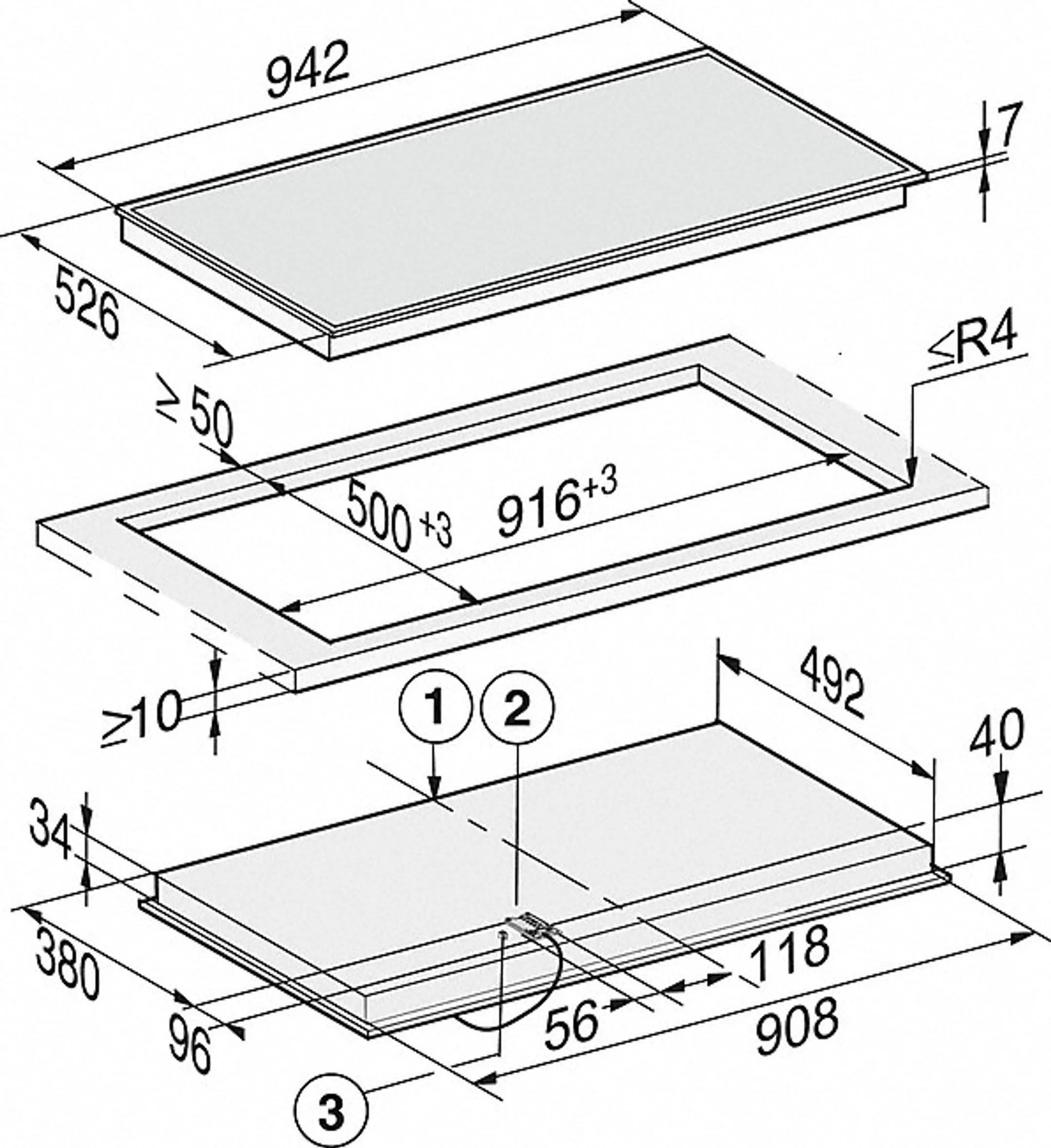 Miele Vitrokeramisch kookplaat KM 6565 FR image