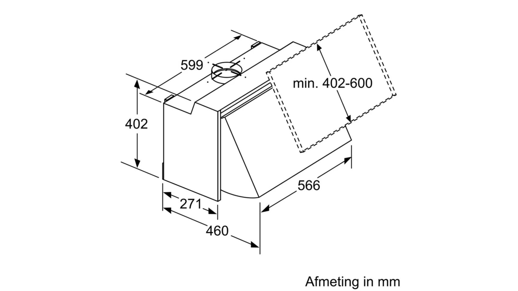 Bosch Tussenbouwdampkap DEM66AC00 image