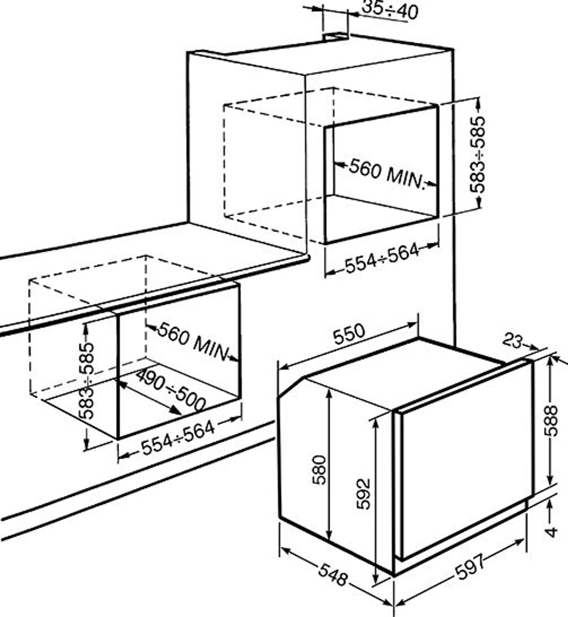 Four encastrable SF6400TVN