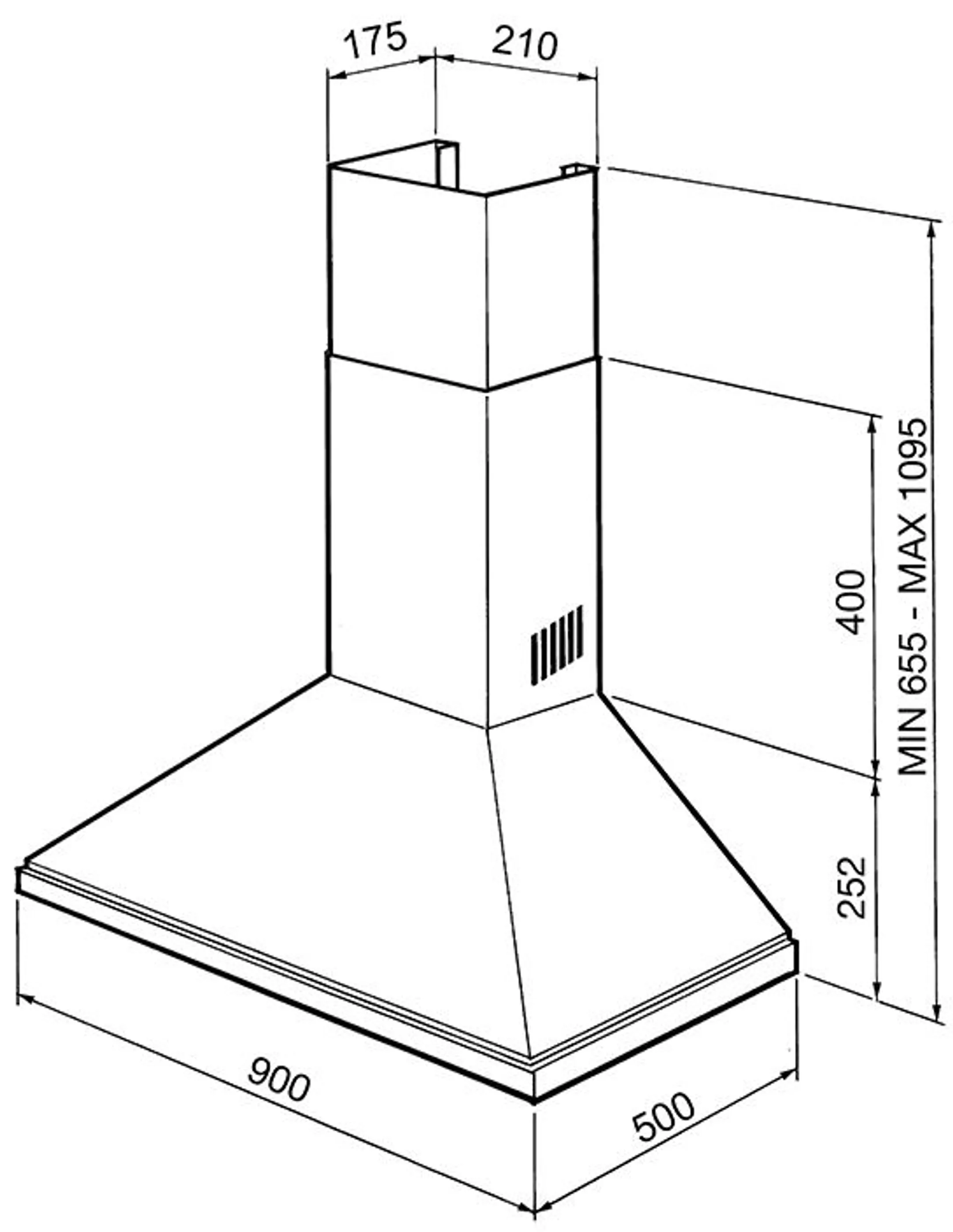 Smeg Wanddampkap KSED95XE image