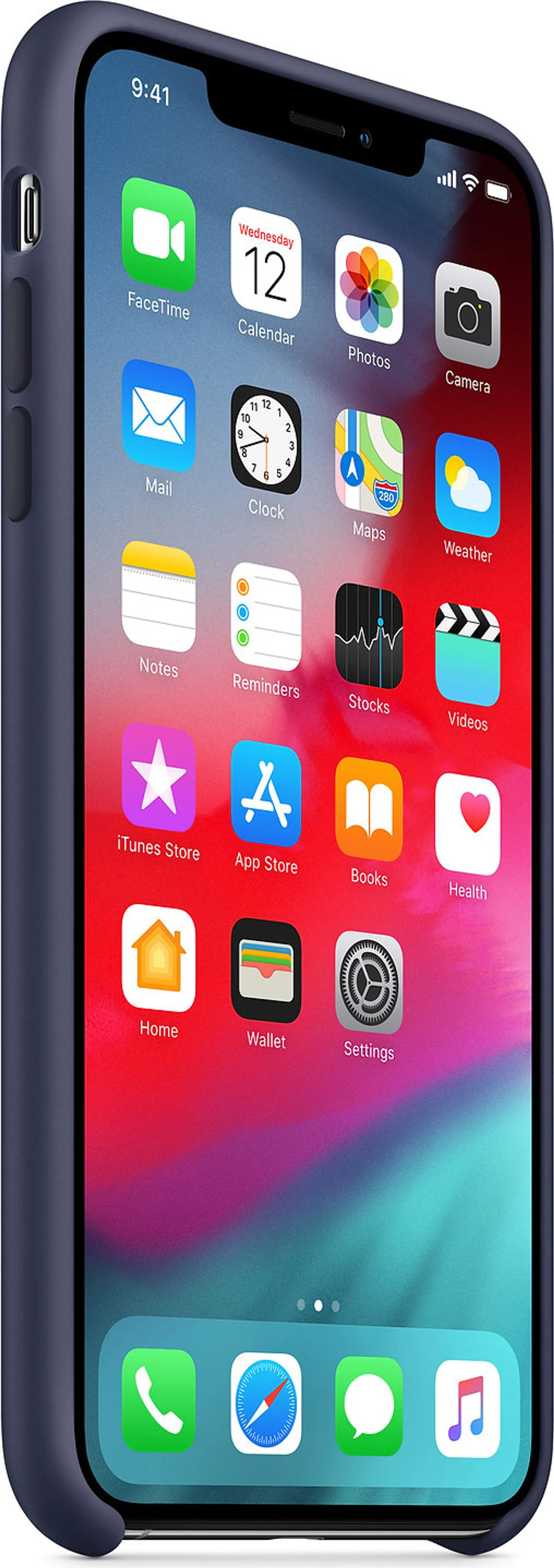 Apple Siliconenhoesje voor iPhone Xs Max - Middernachtblauw - MRWG2ZM/A image