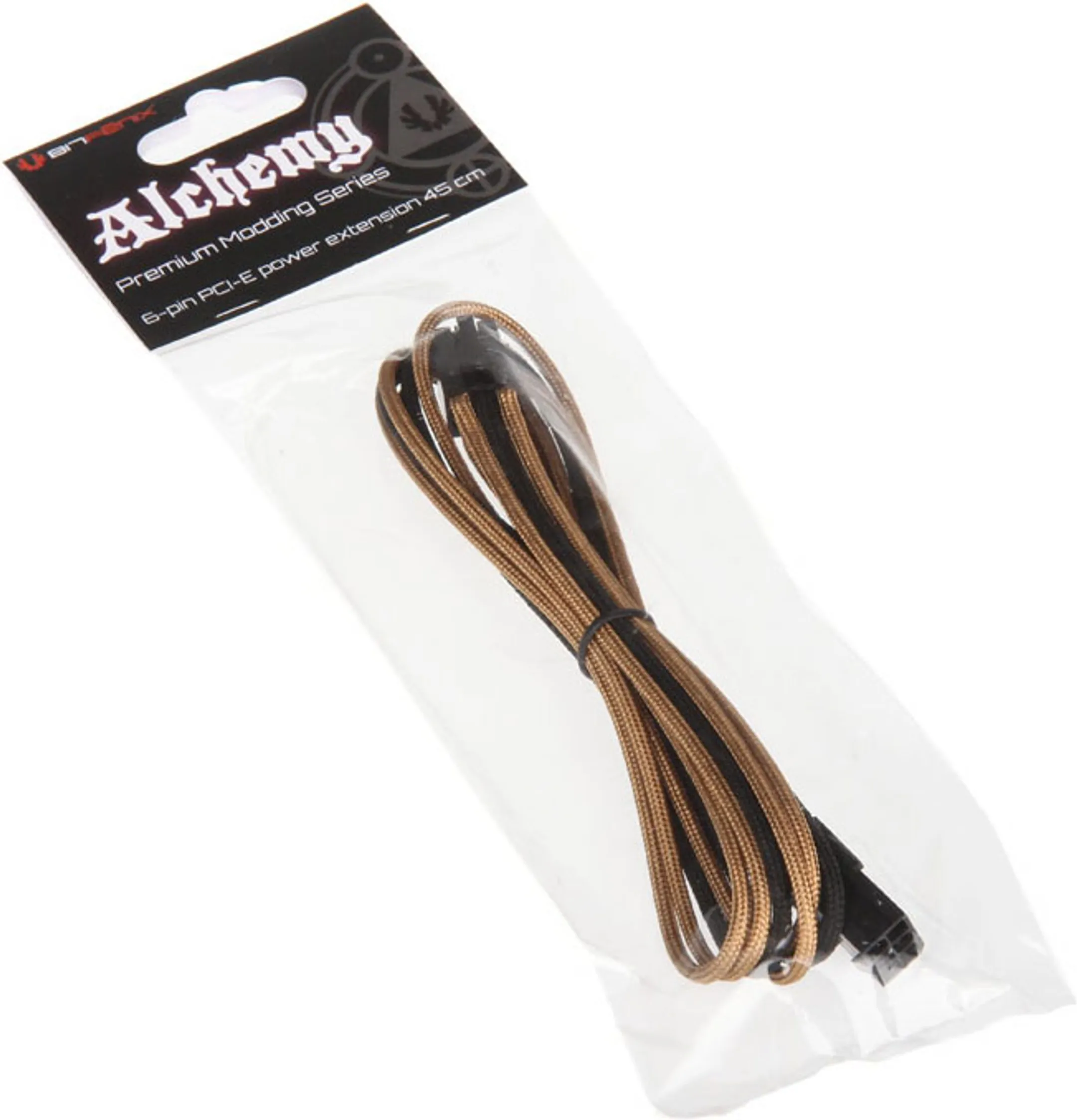 Bitfenix 6-pin video card extension cablel - Goud image