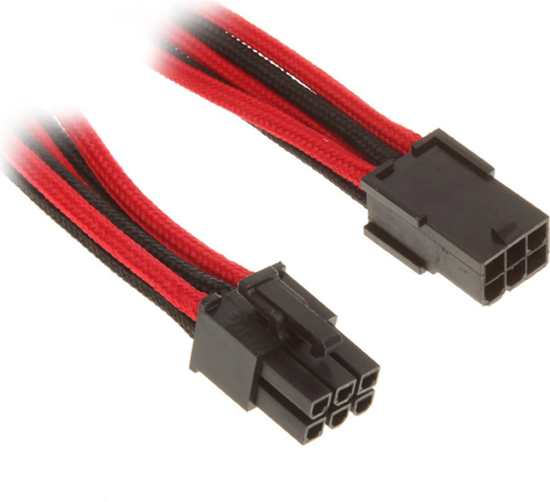Bitfenix Alchemy 6-pin video card extension cable Red - BFA-MSC-6PEG45RKK-RP image