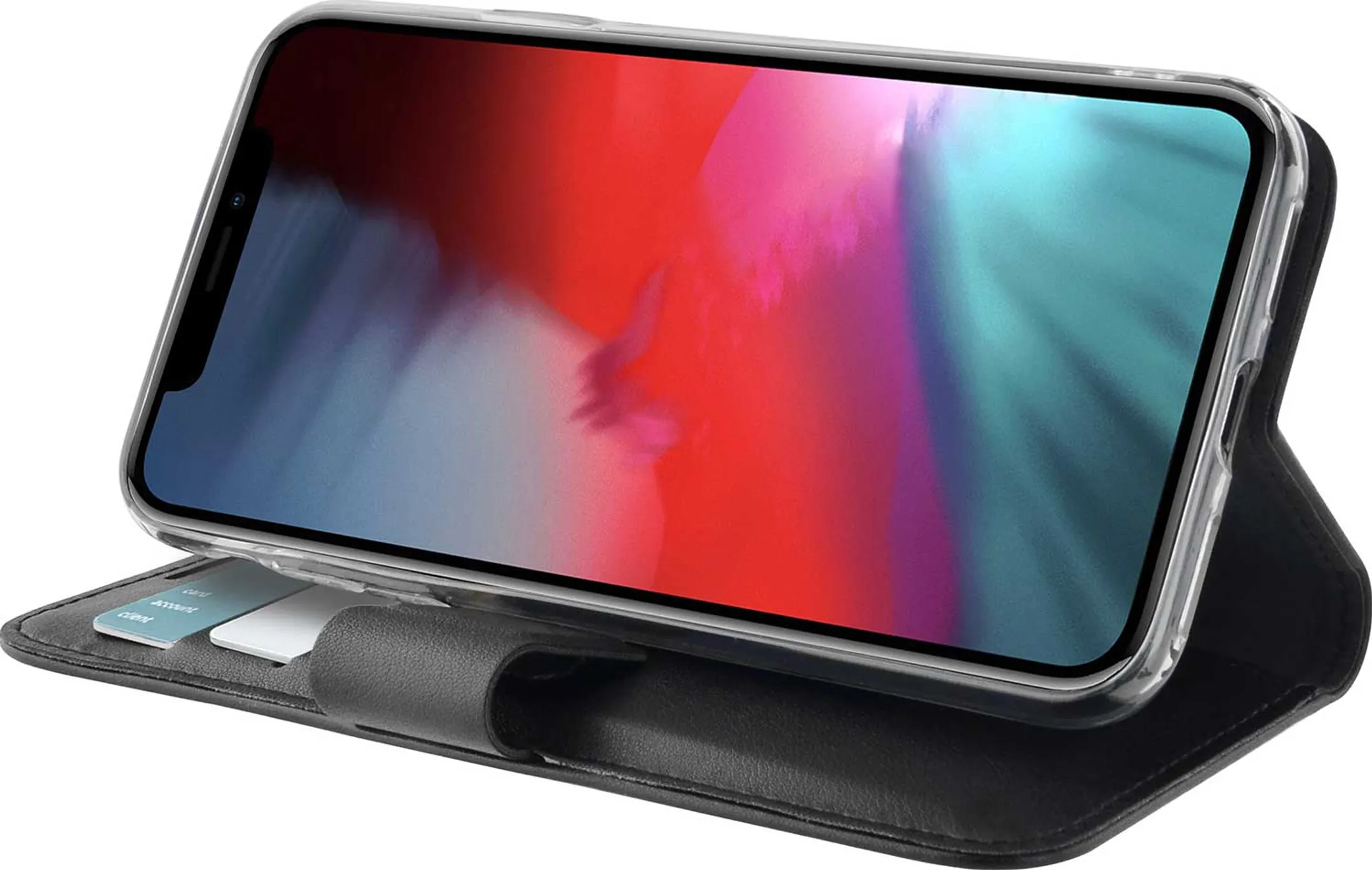 Azuri Walletcover voor iPhone Xs Max - Zwart image