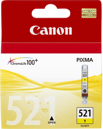 Canon Inktcartridge Cli 521Y Geel 2936B001 canon kopen in de aanbieding