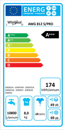 Whirlpool Wasmachine AWG 812 S/PRO