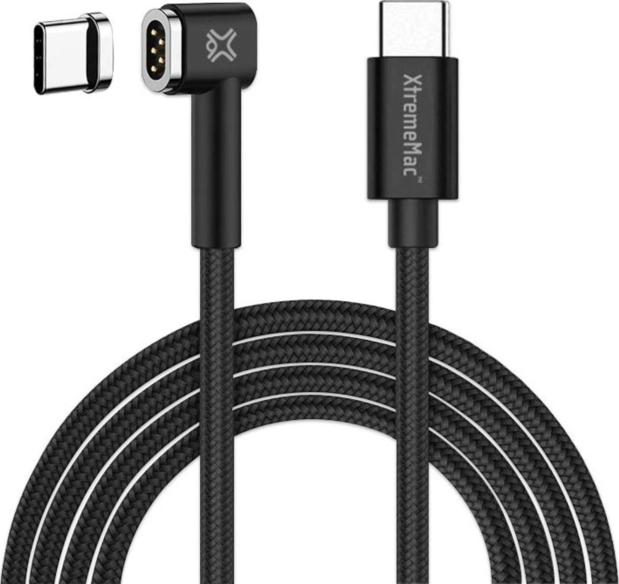 Haakse magnetische USB C-kabel - 2 m