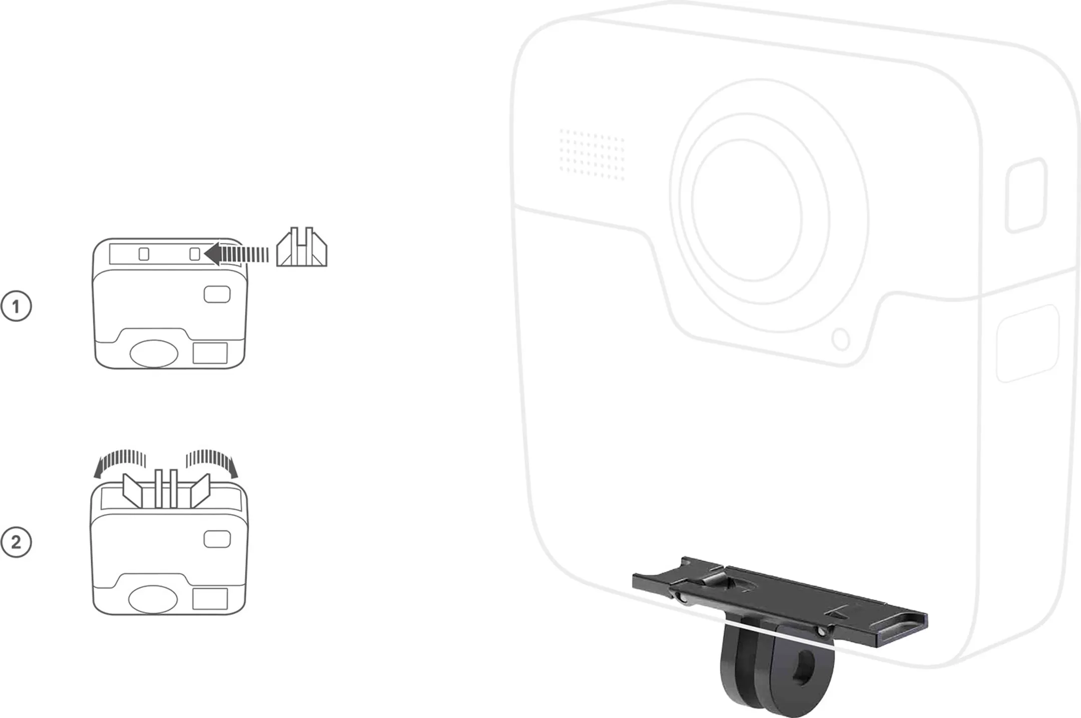 GoPro Bevestigingsplaatjes voor Fusion - ASDFR-001 image