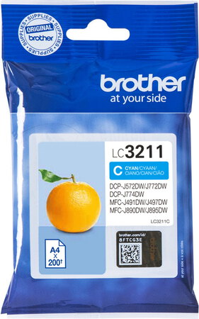 Brother Inktpatroon Lc3211C Cyaan brother kopen in de aanbieding