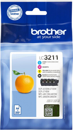Brother Valuepack Lc3211Val Cmyk brother kopen in de aanbieding