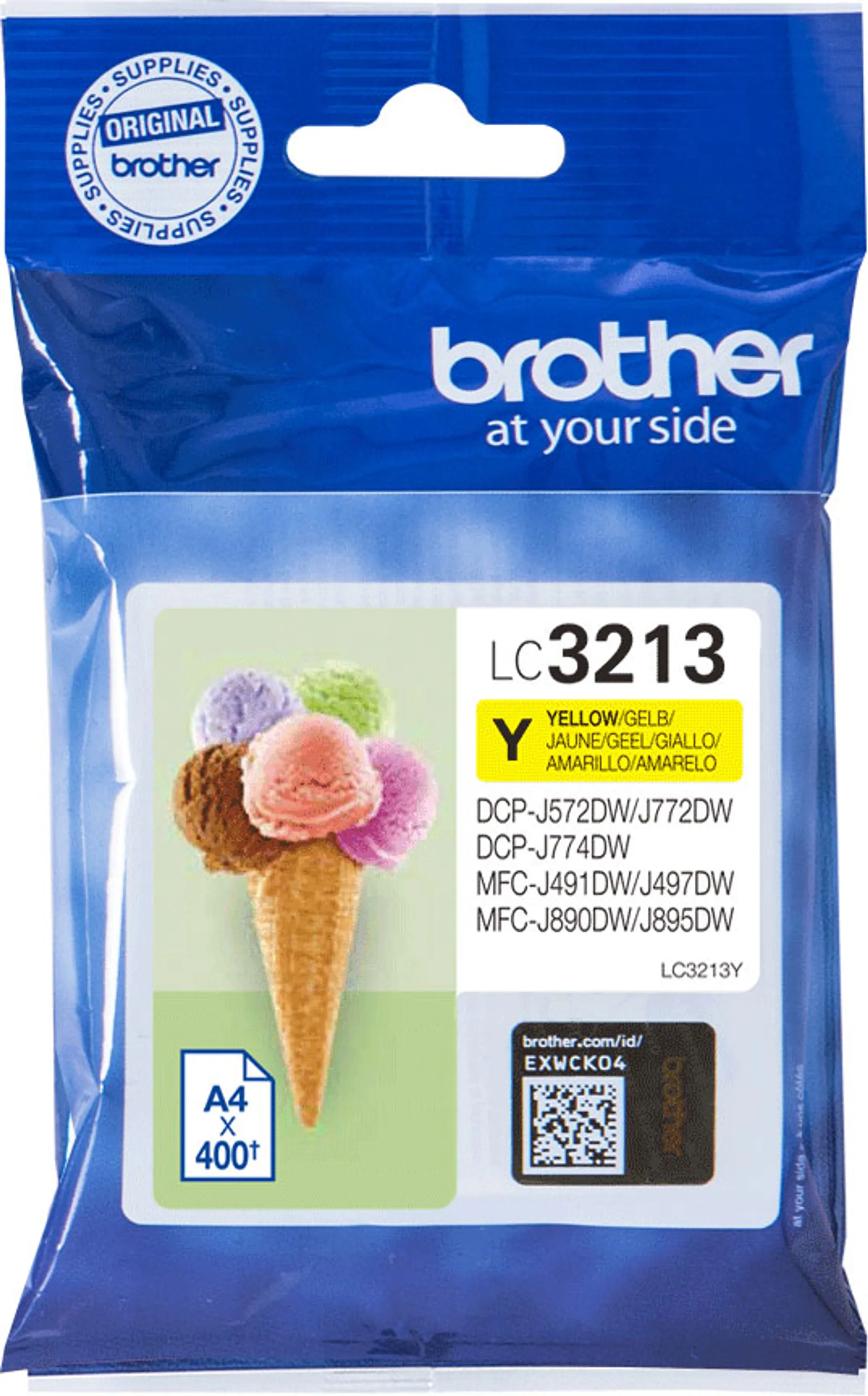 Brother Cartouche d'encre LC3213Y Jaune image