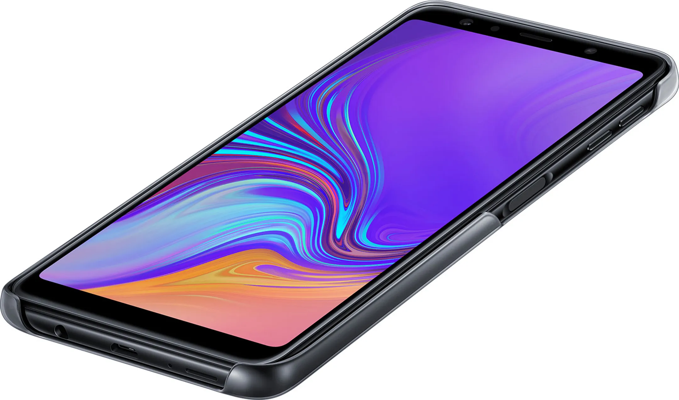 Backcover voor Galaxy A7 - Zwart