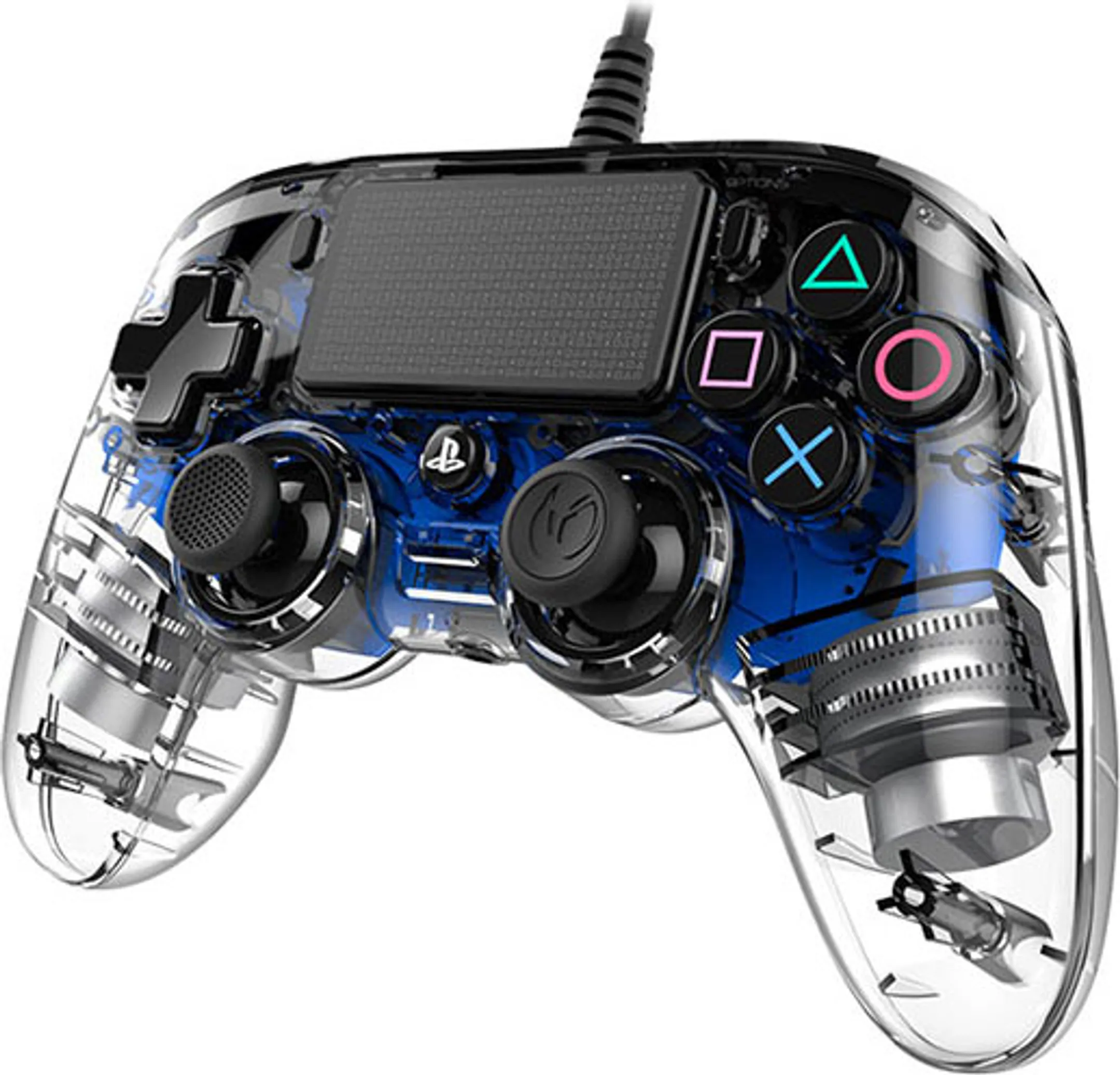 Nacon PS4 Wired Illuminated Compact Controller - Blauw image