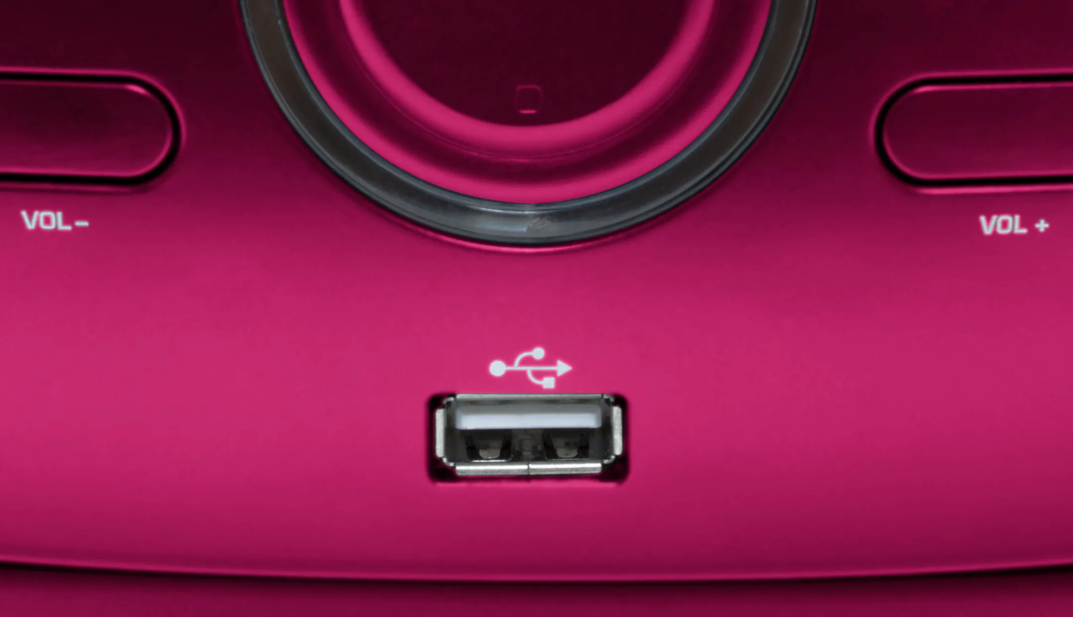 BigBen Radio FM portable avec lecteur de CD - CD61RUSB - Rose image