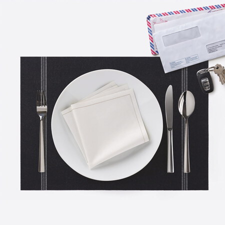 Day Drap Placemat 2 Zwart day drap kopen in de aanbieding