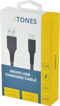 Tones Kabel Micro Usb 12 Meter tones kopen in de aanbieding Tones Kabel Micro Usb 12 Meter tones kopen in de aanbieding