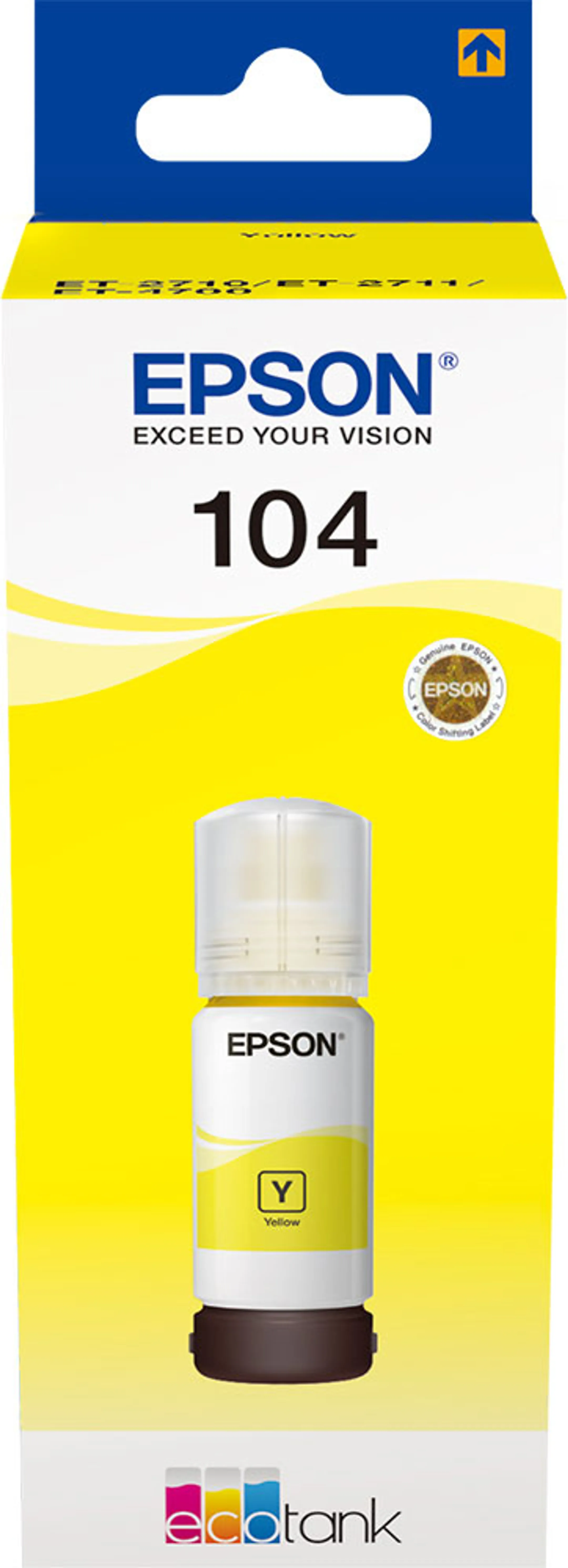 Epson EcoTank-fles 104 - 65 ml. - Geel image