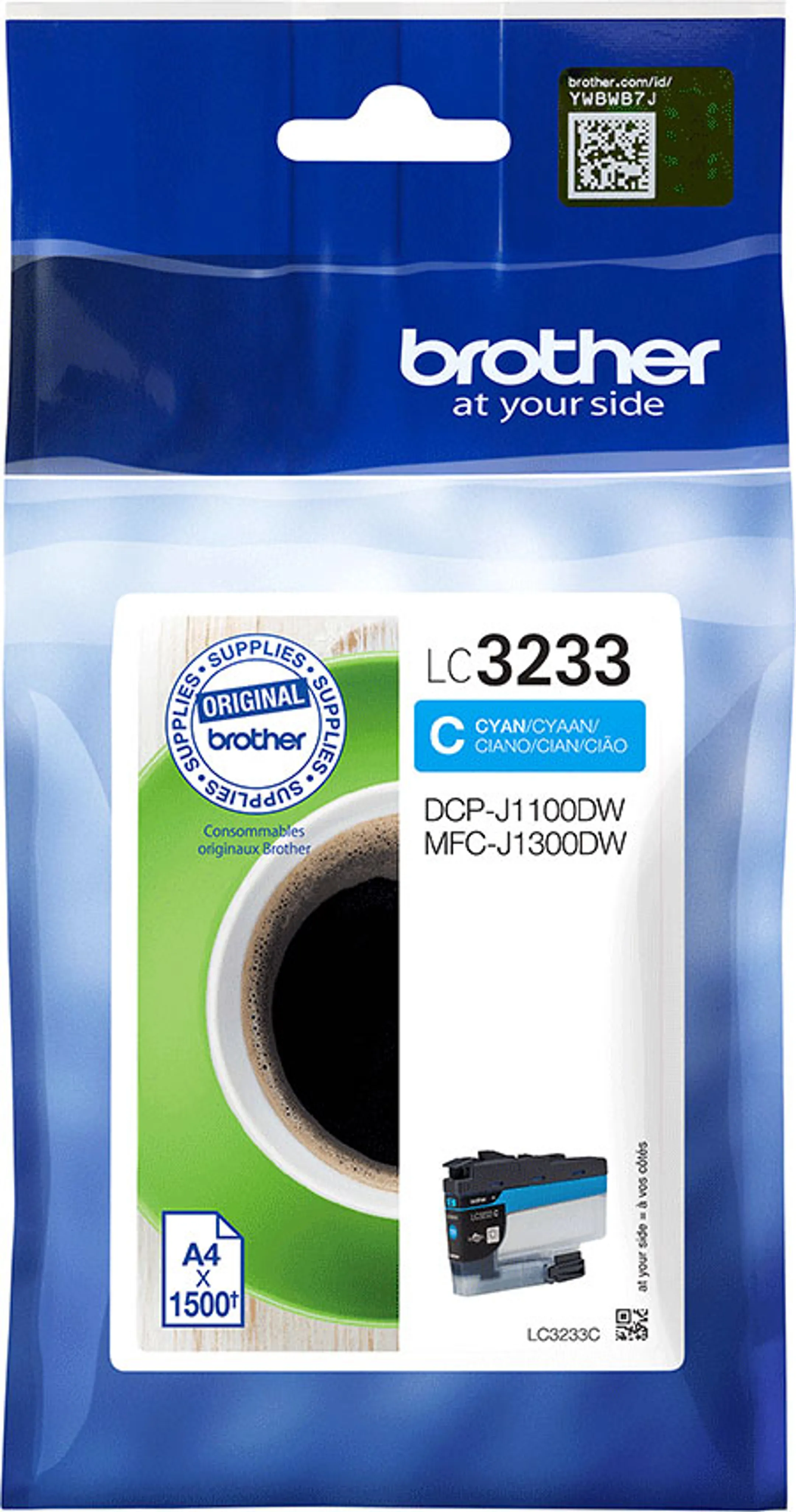 Cartouche d'encre LC-3233C Cyan