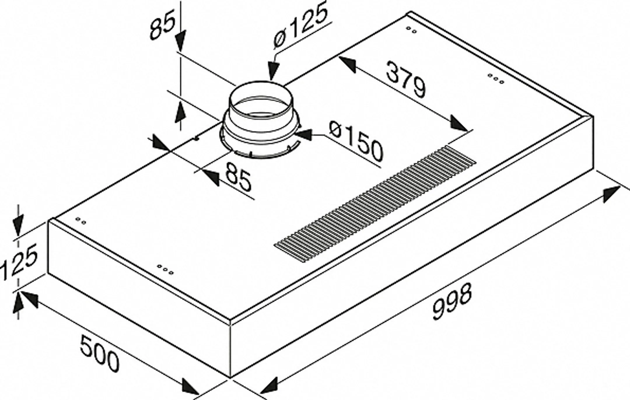 Miele Onderbouwdampkap DA 1200 ES image