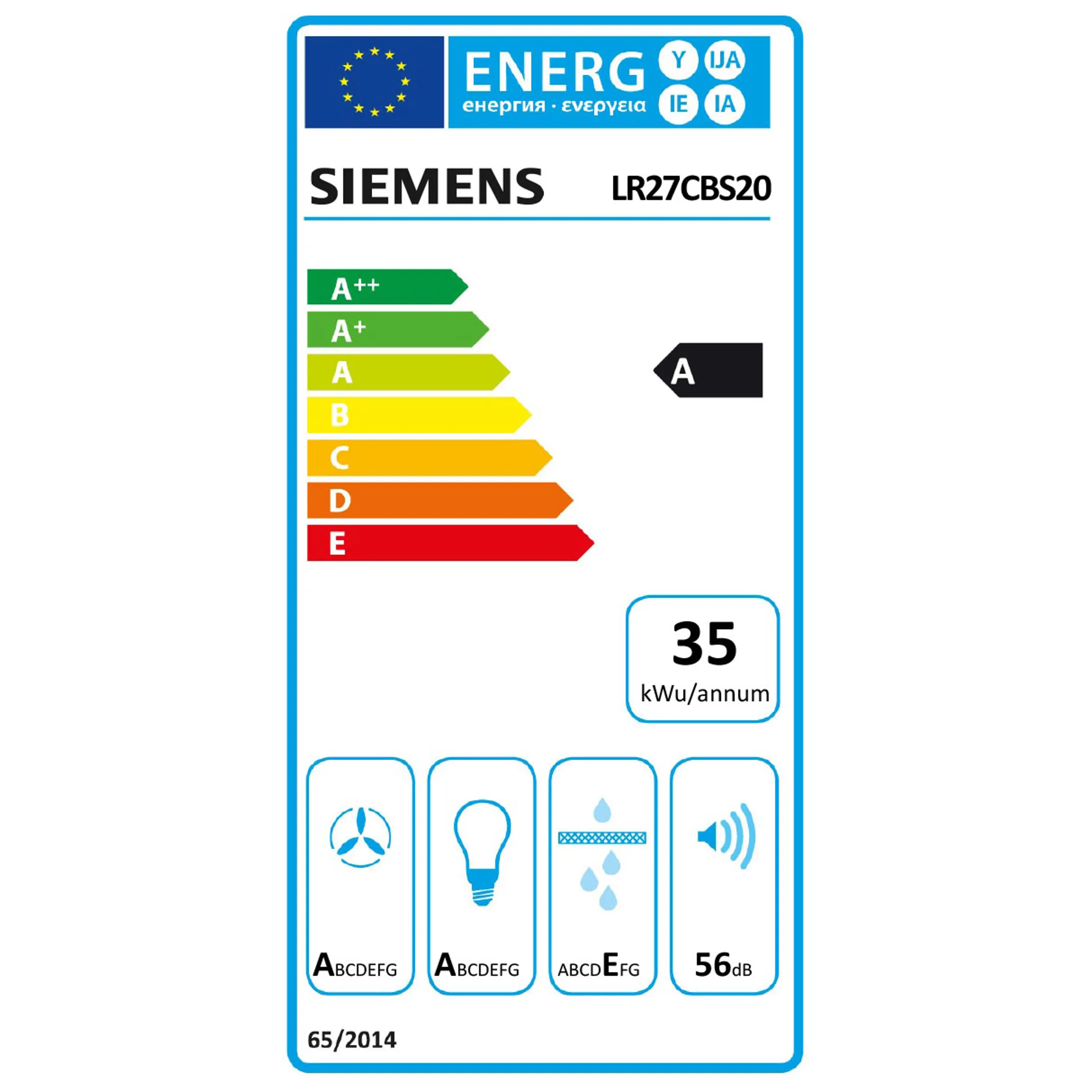 Siemens Hotte plafond LR27CBS20 Home Connect image
