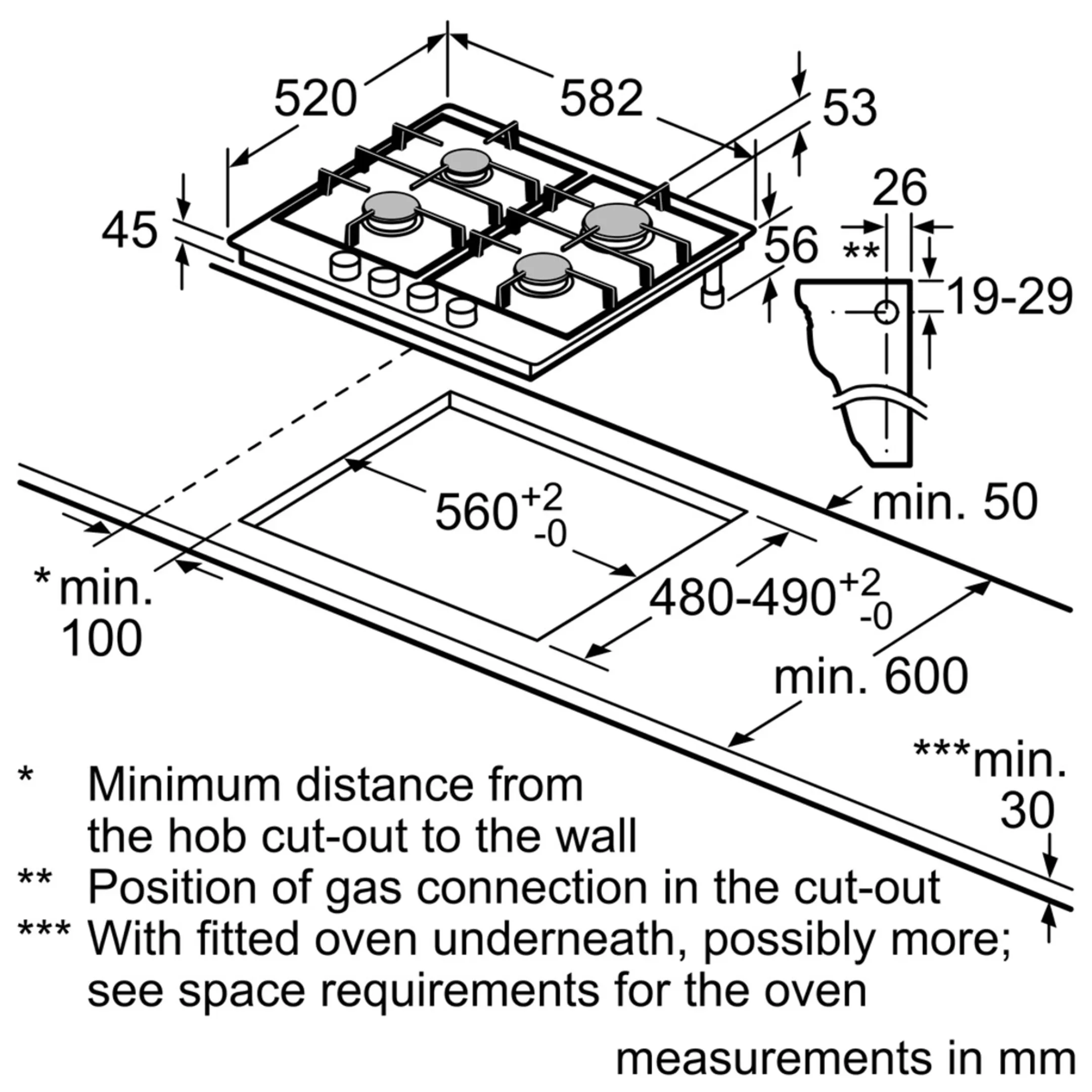 Bosch Taque au gaz PGP6B5B90 image