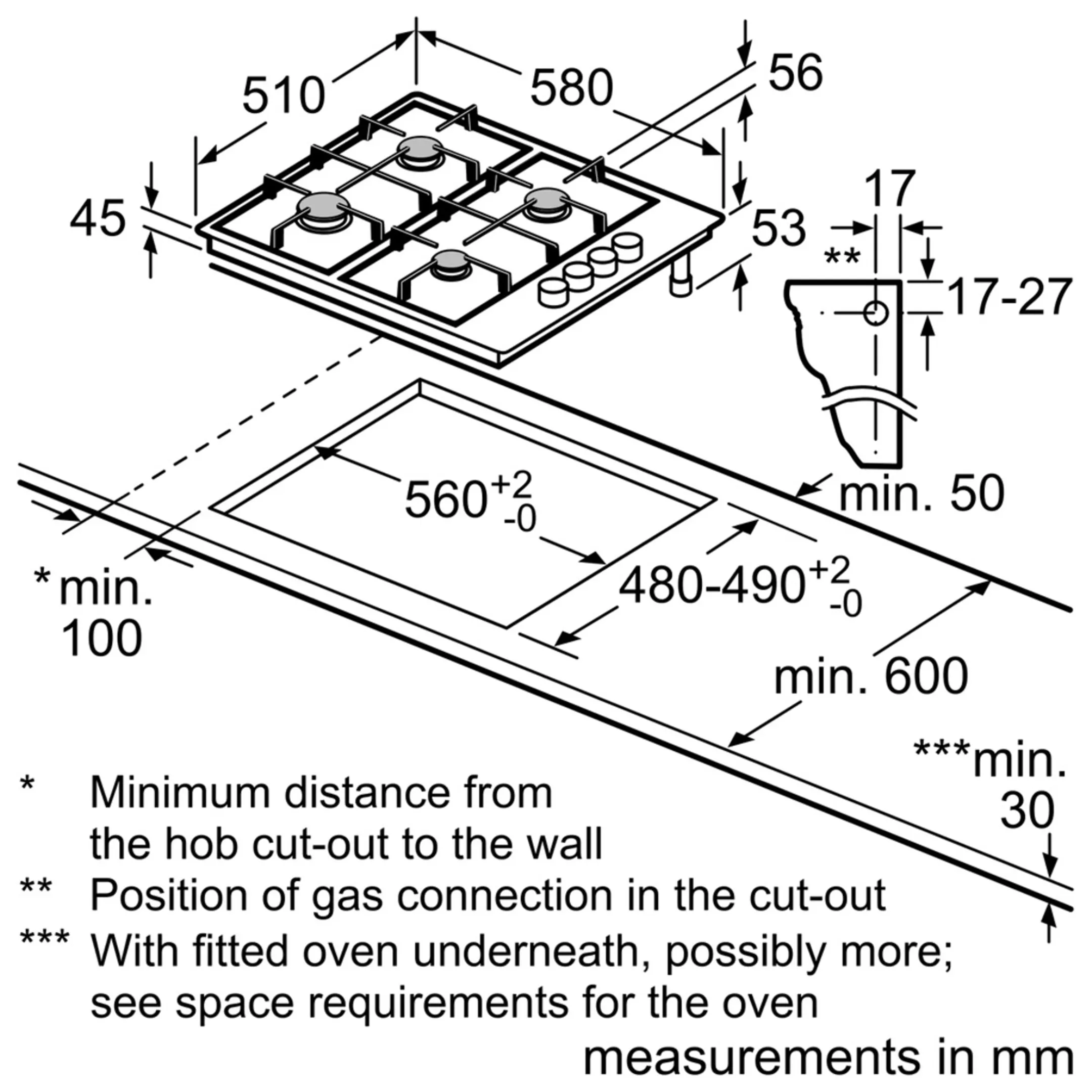 Bosch Taque au gaz PBP6B5B80 image