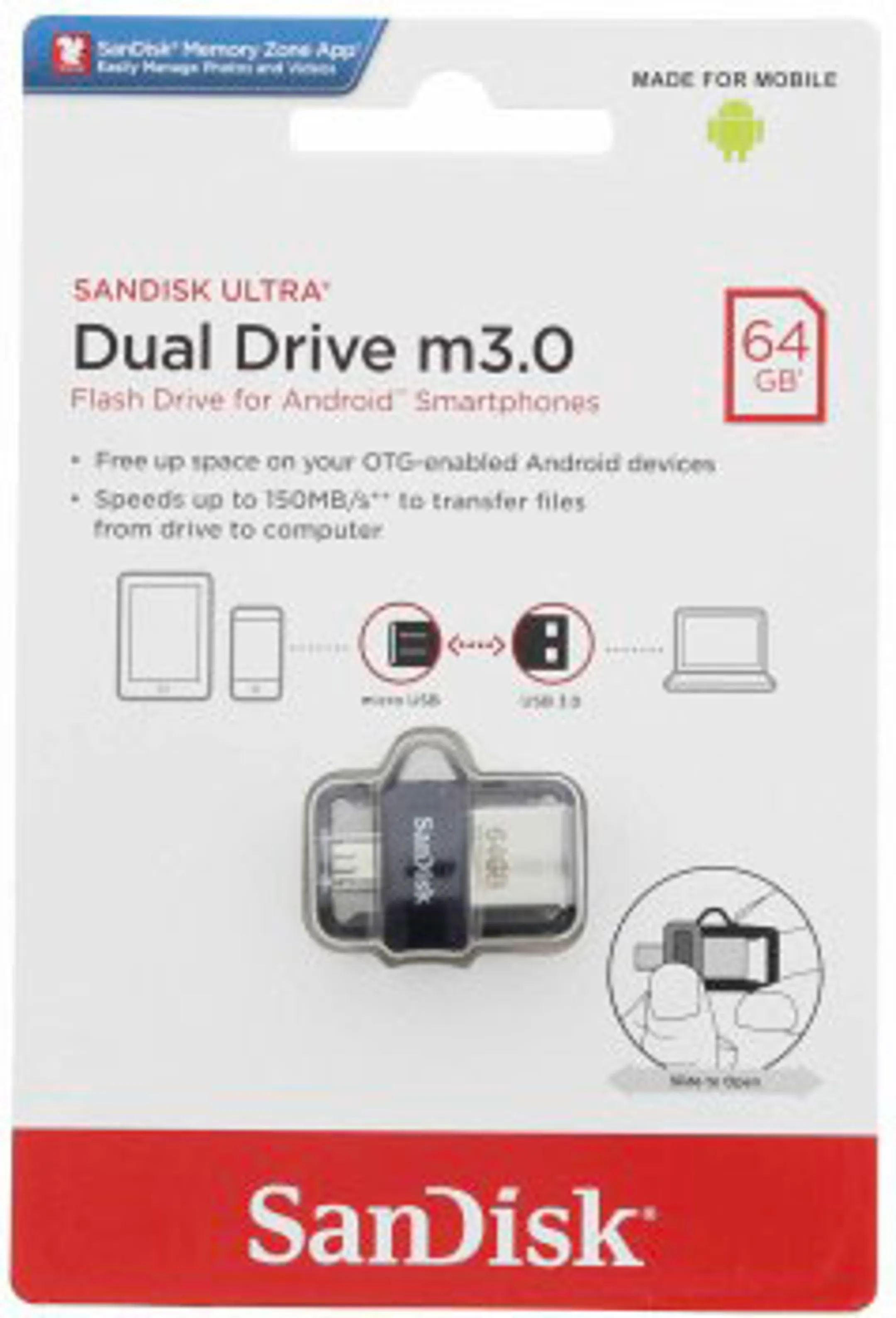 Sandisk Ultra® Dual Drive USB 3.0 - 64 GB image