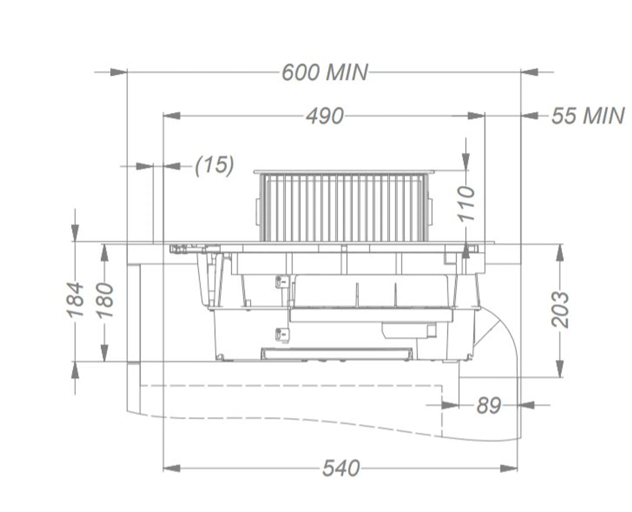 Kookplaat met dampkap 1811 ONE PRO