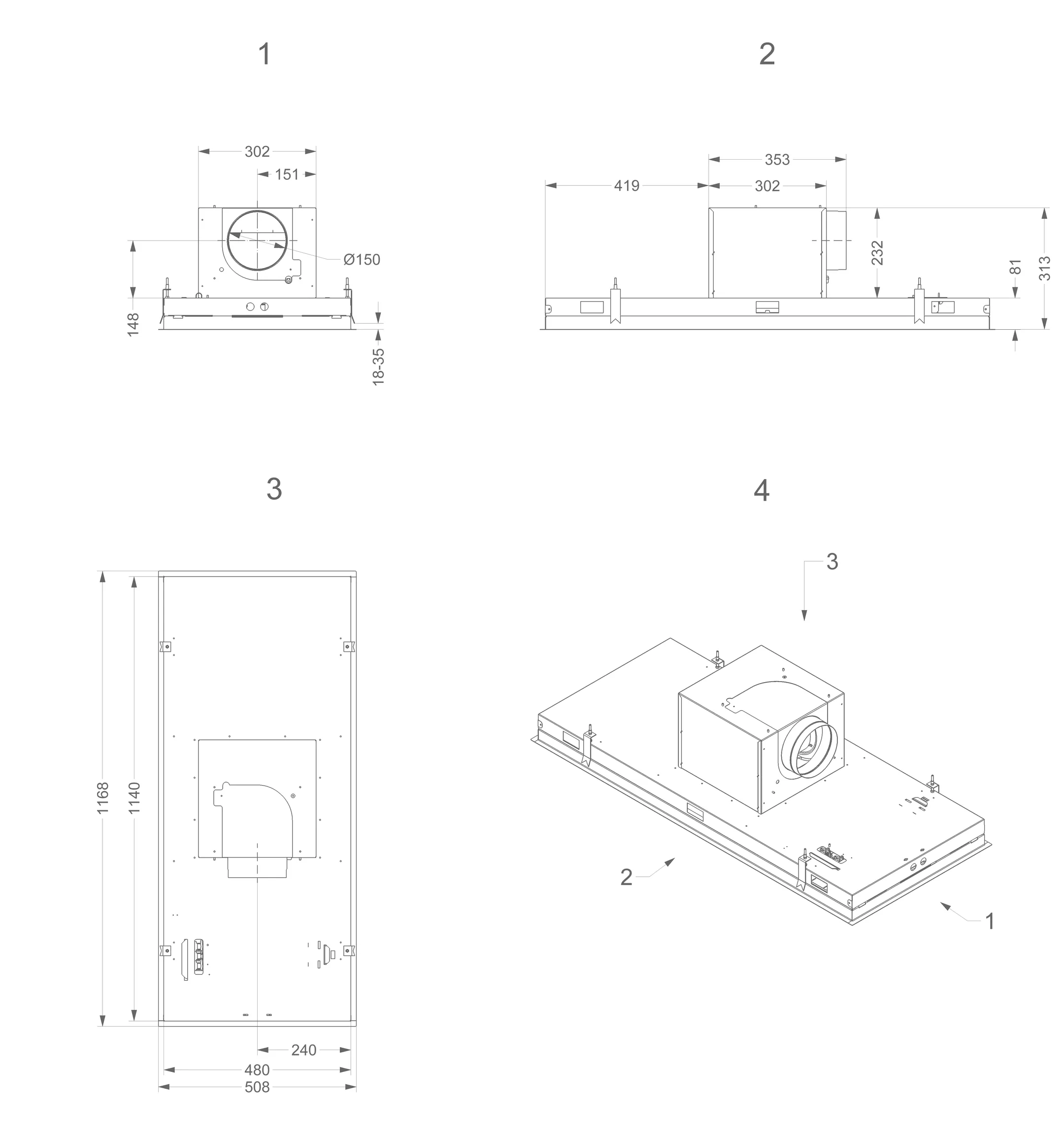 Novy Plafonddampkap 6840 Pure'line image