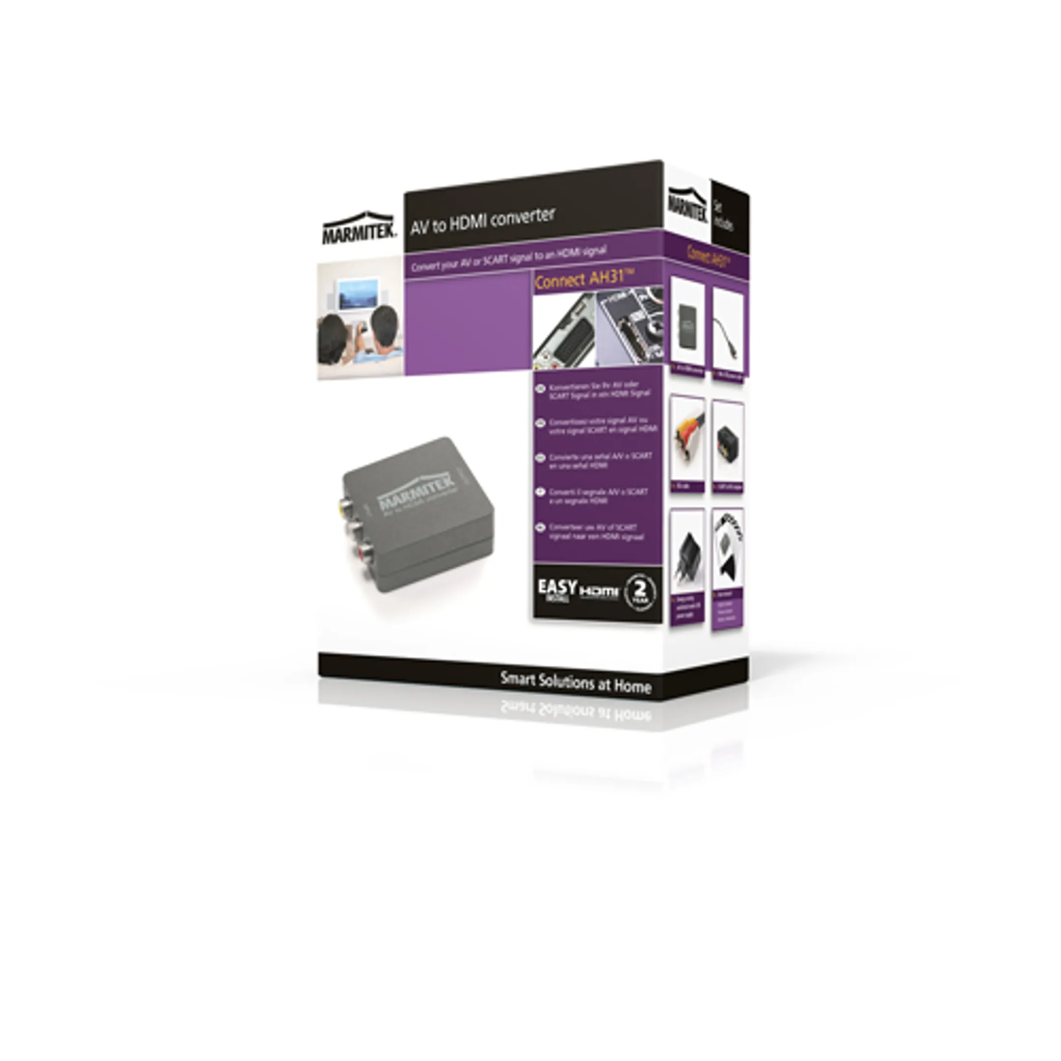 Marmitek Convertisseur SCART/RCA vers HDMI Connect AH31 image