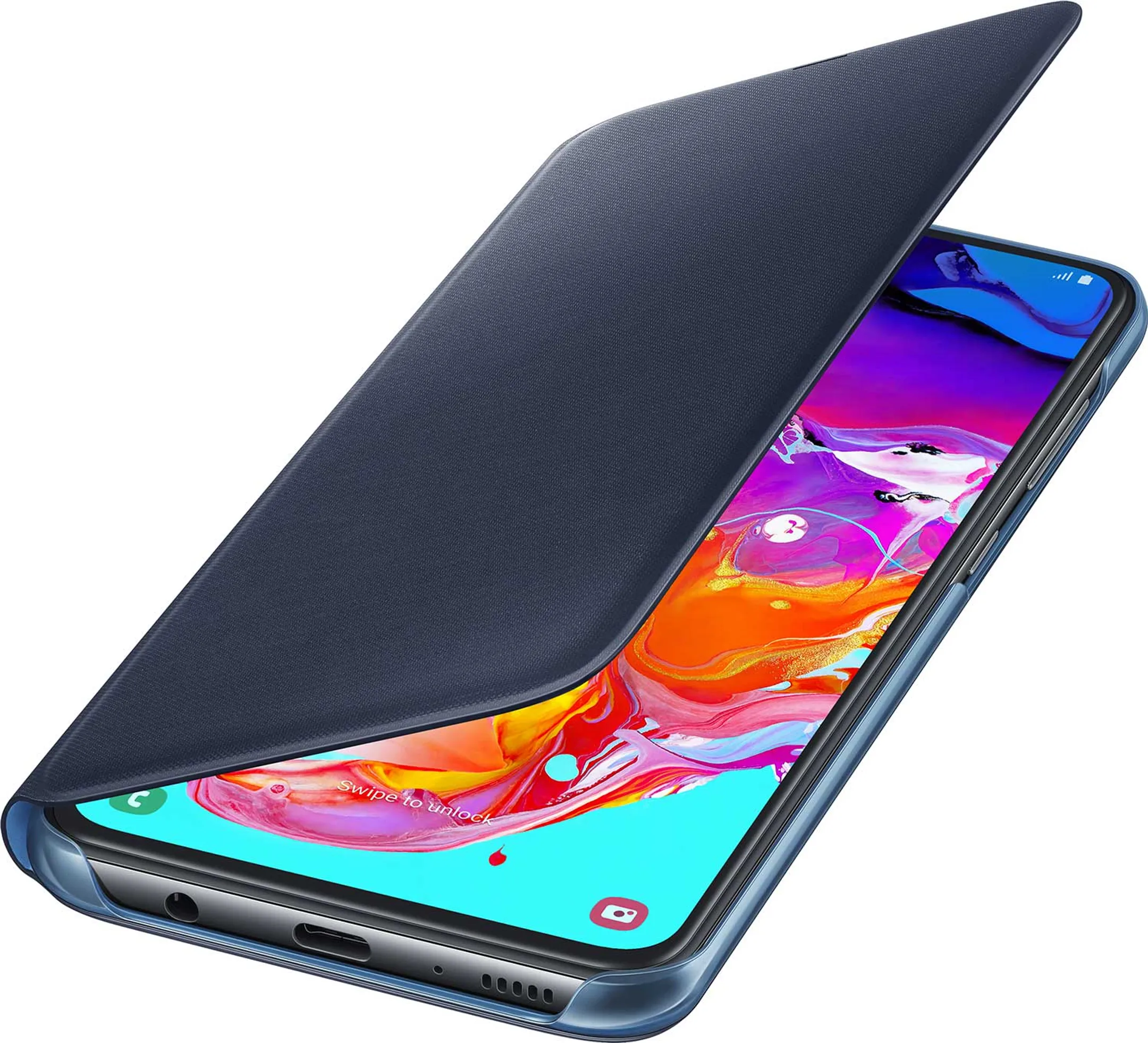 Samsung Walletcover voor Galaxy A70 - Zwart image