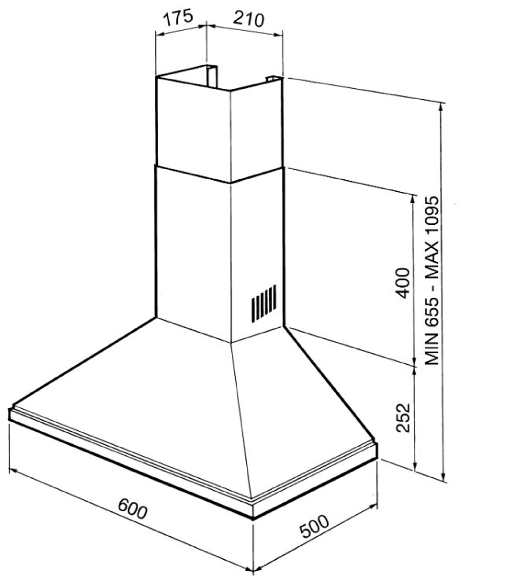 Smeg Wanddampkap KSED65NEE image