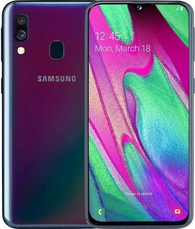 Samsung Galaxy A40 Zwart samsung kopen in de aanbieding