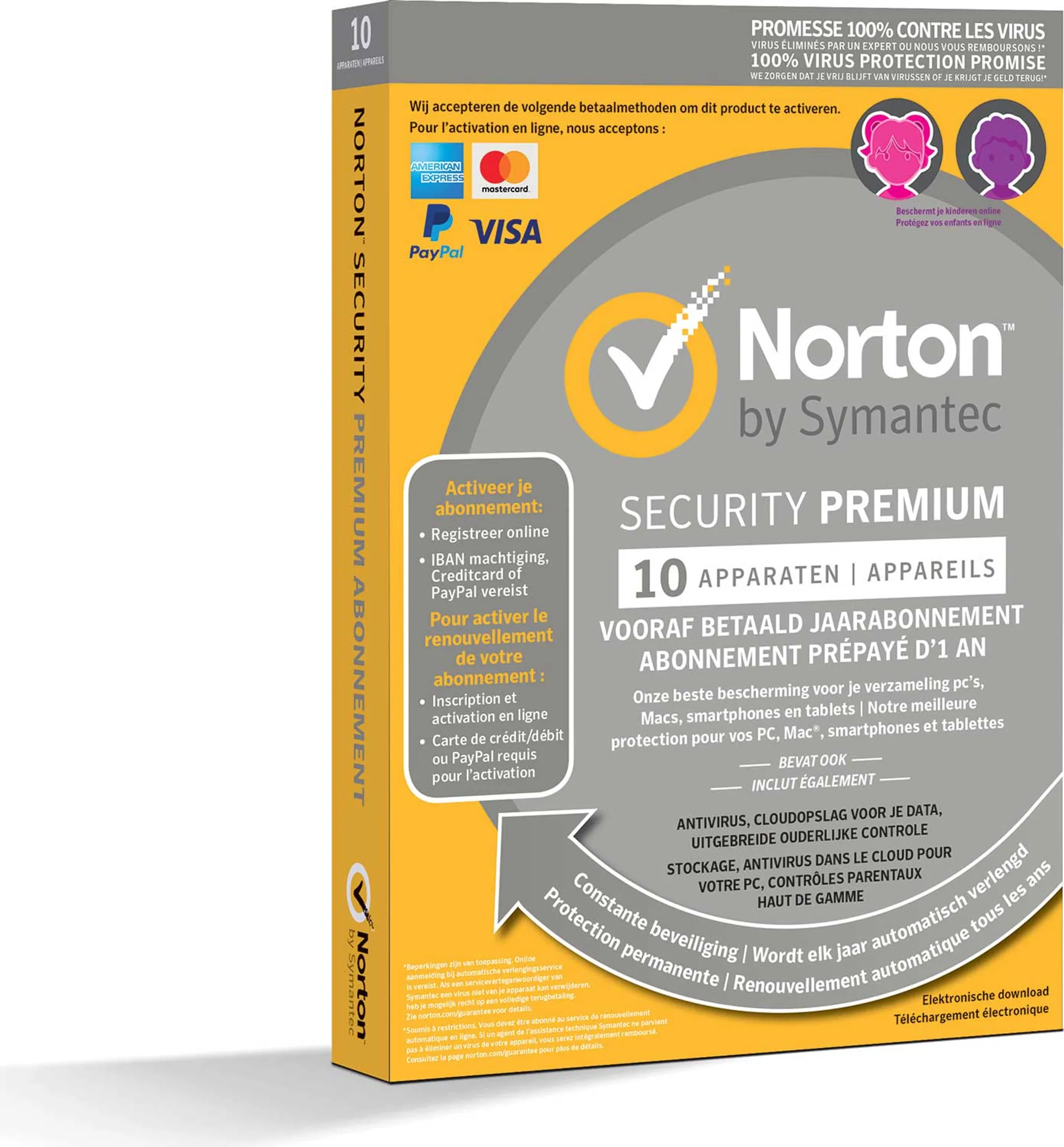 Norton™ Security Premium - 1 jaar - 10 toestellen