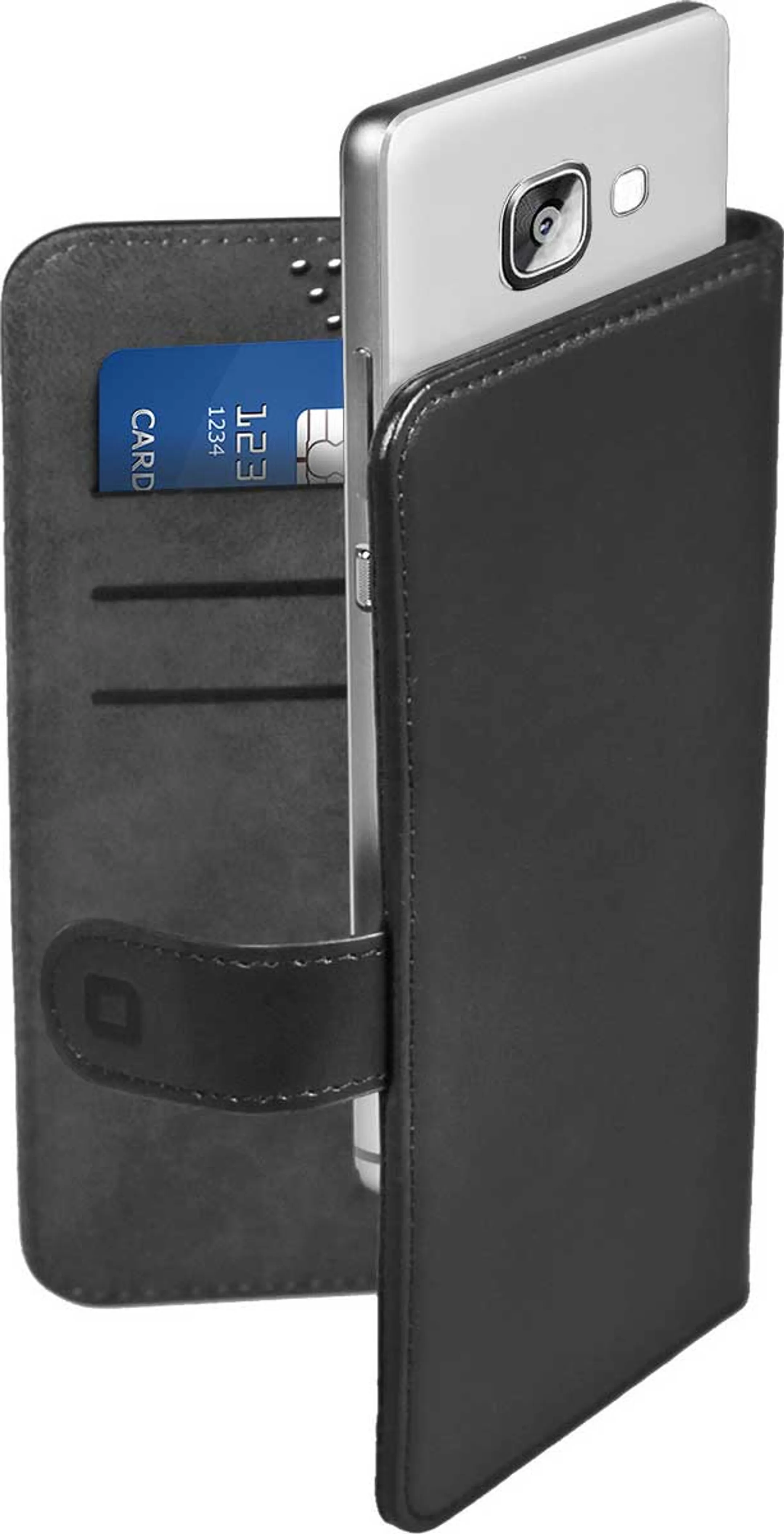 SBS Bookcover Slider voor 5" smartphones - Zwart image
