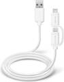 SBS Câble Lightning/Micro USB vers USB - 1 m.