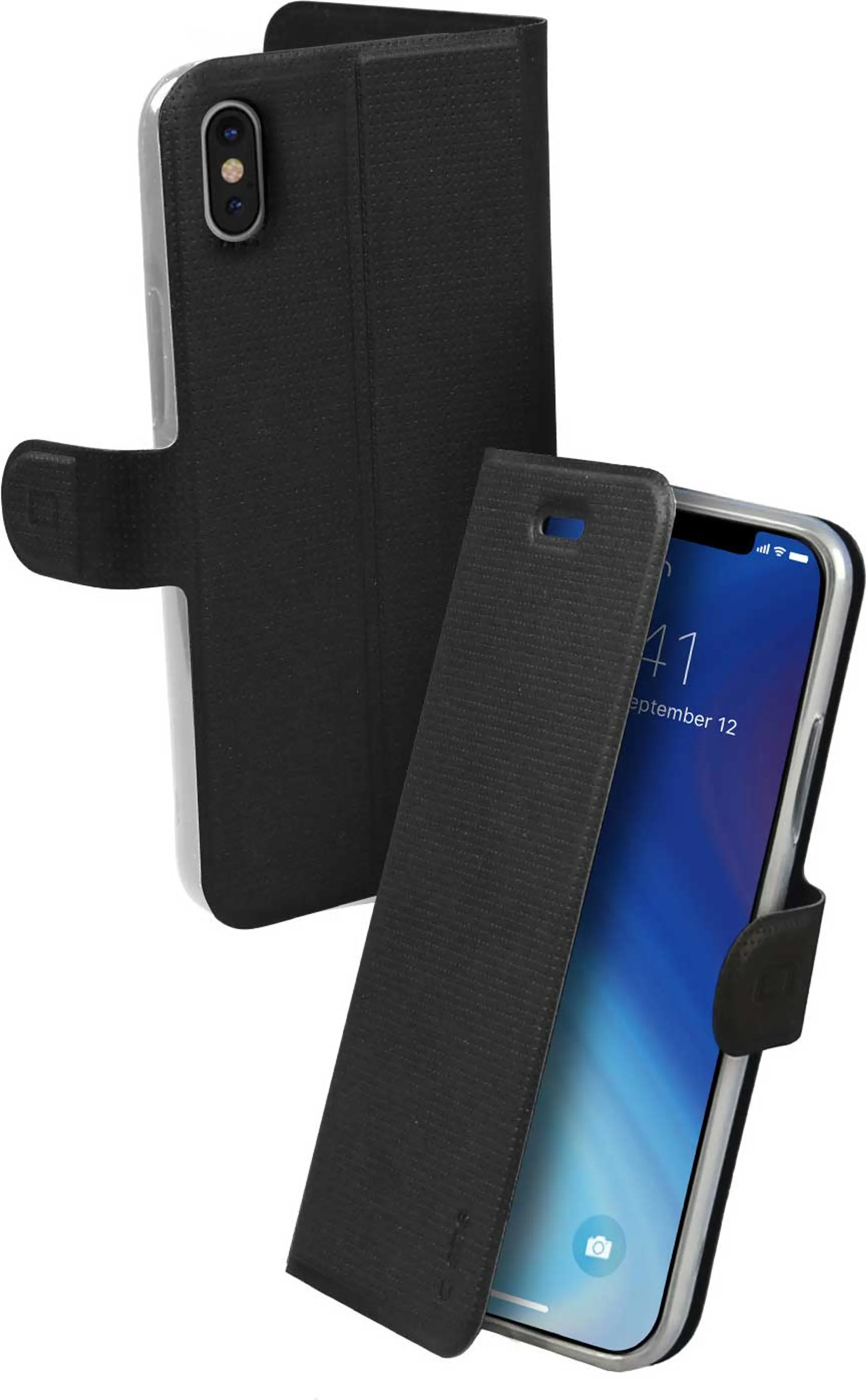 SBS Étui livre Book Sense pour iPhone Xs Max - Noir image