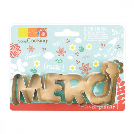 Uitsnijvorm Merci - inox