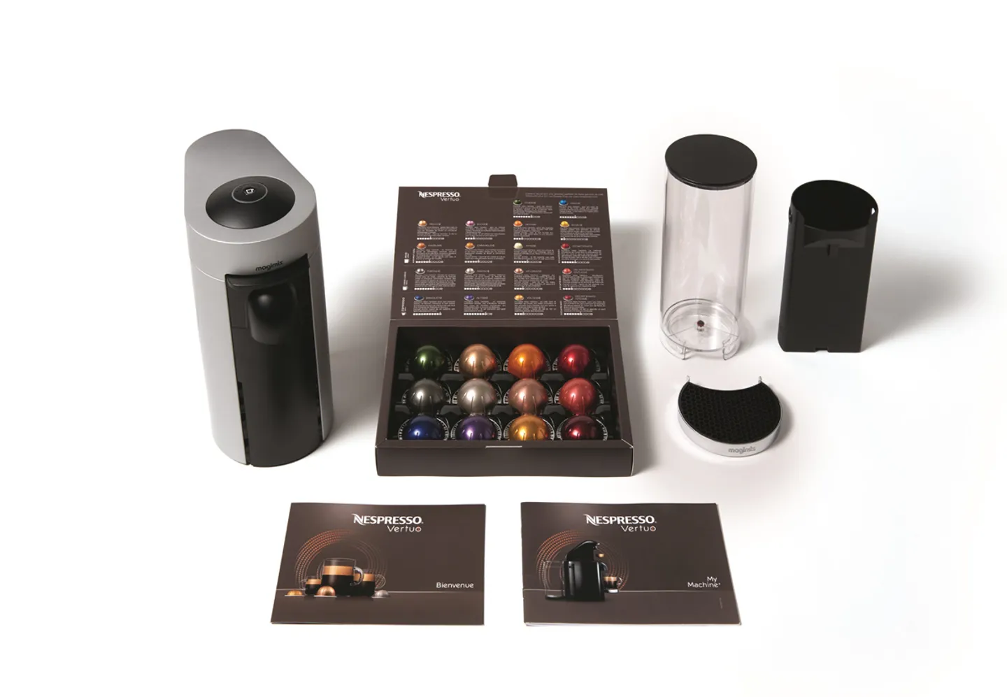 Magimix Machine à café Nespresso Vertuo Plus Deluxe 11386B, Argent