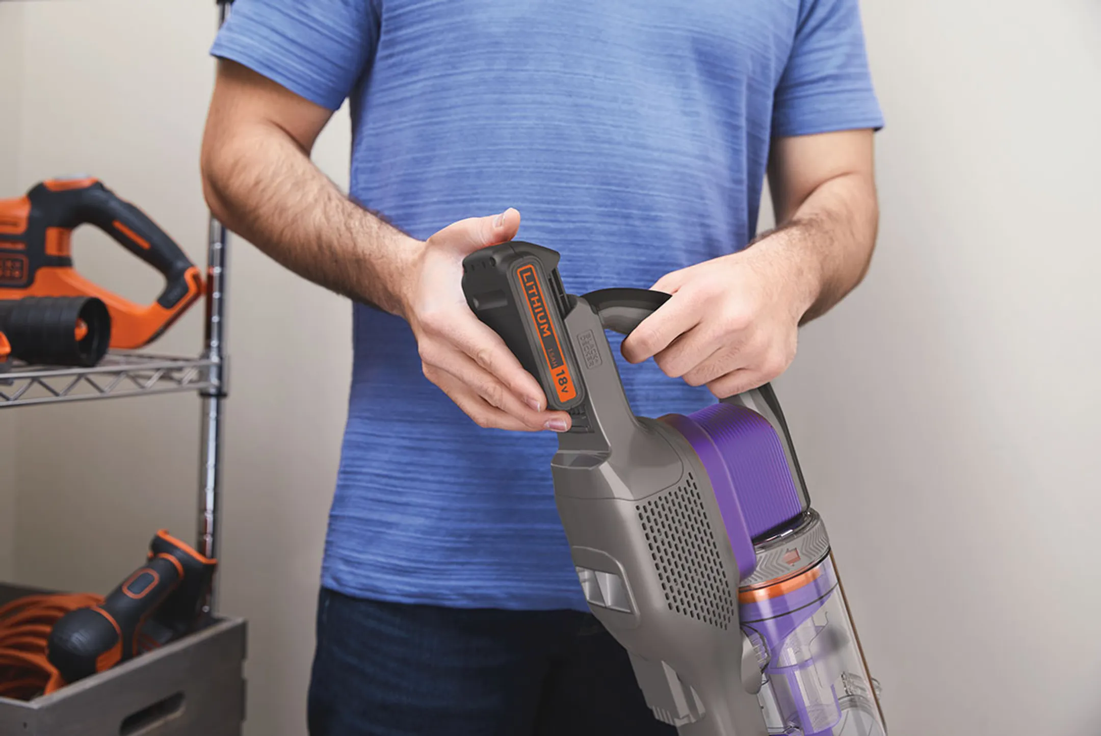 BLACK+DECKER Steelstofzuiger 4in1 Pet BHFEV182CP-QW image