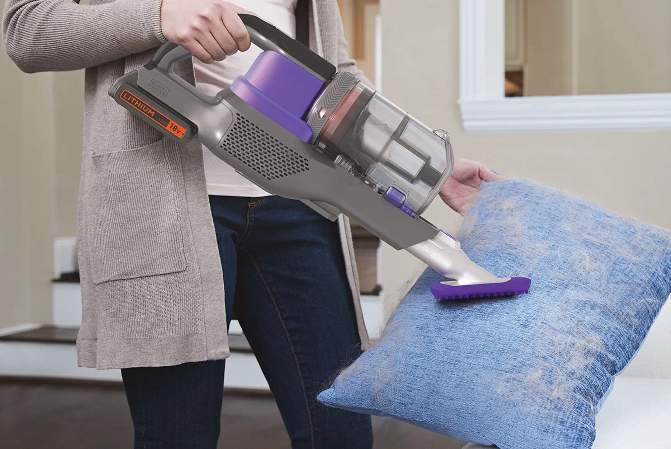 BLACK+DECKER Steelstofzuiger 4in1 Pet BHFEV182CP-QW image